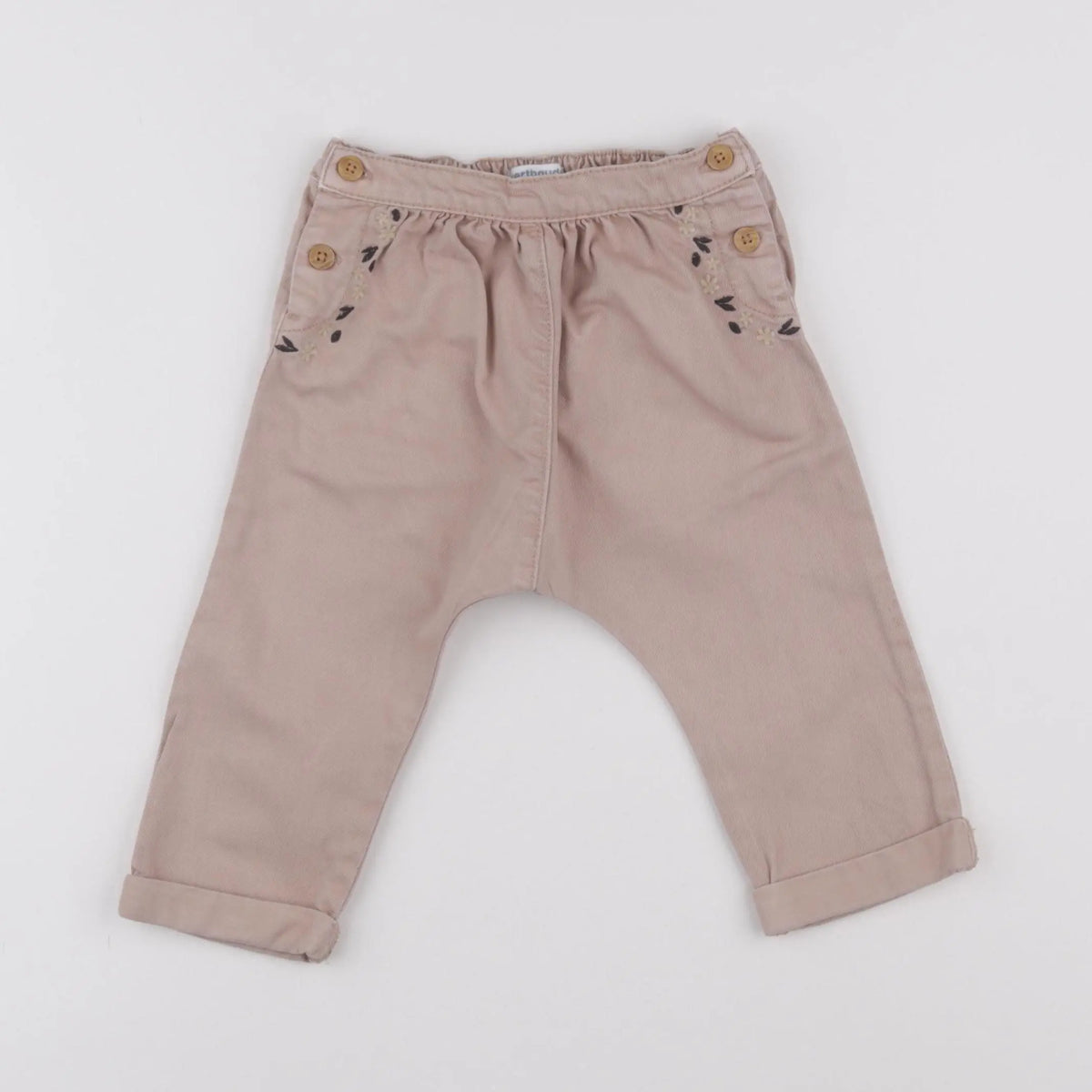 Vertbaudet - jean beige - 18 mois