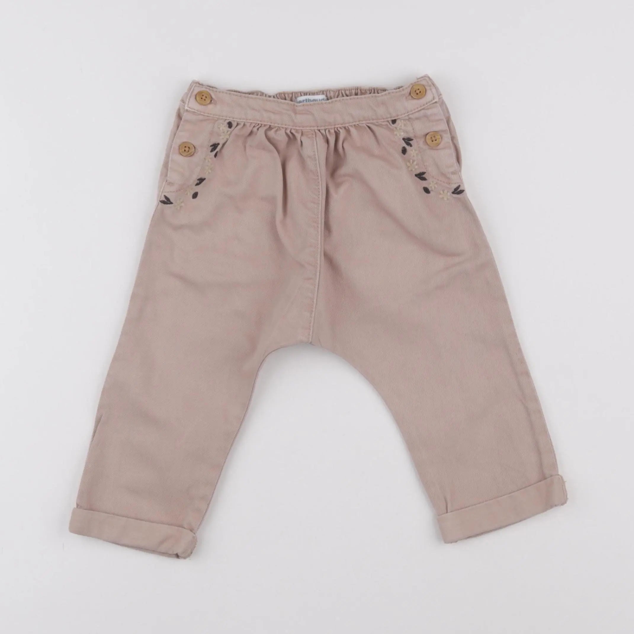 Vertbaudet - jean beige - 18 mois