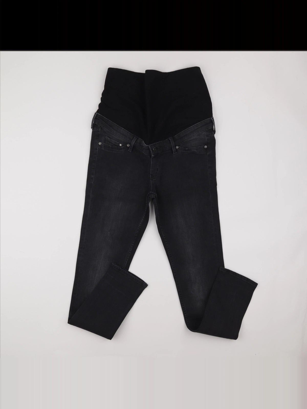 H&M - jean grossesse noir - 42