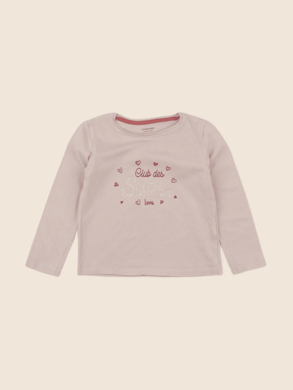 Vertbaudet - tee-shirt rose - 3 ans