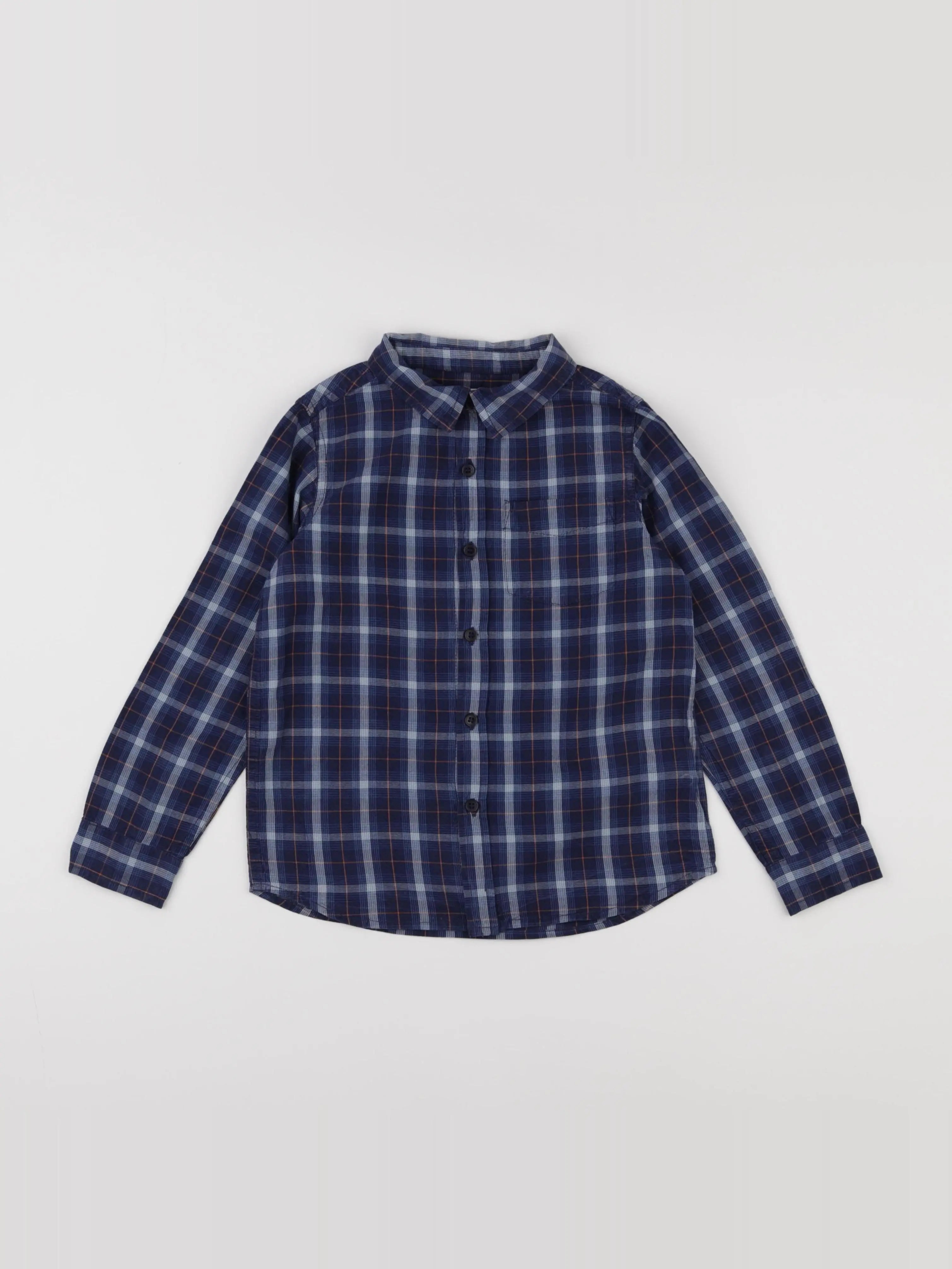 Little Cigogne - chemise blanc, bleu - 6 ans