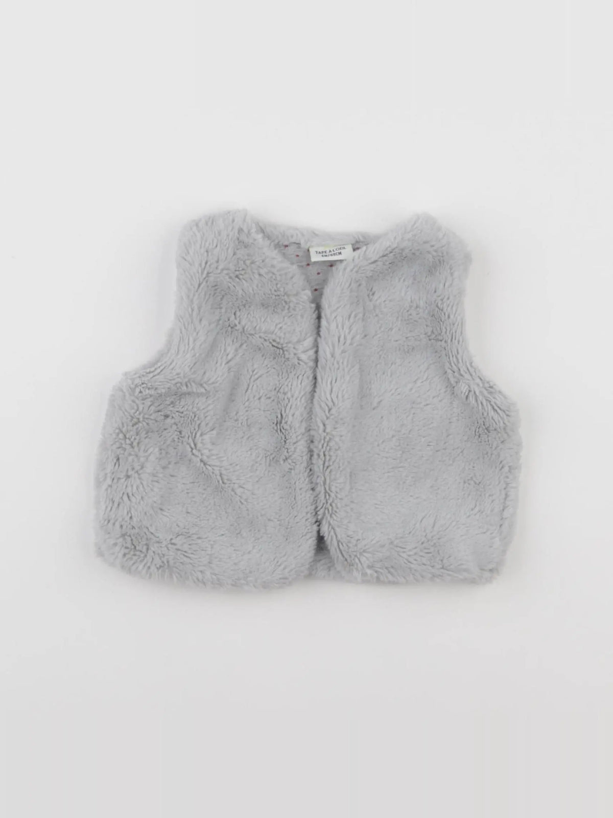 Tape à l'oeil - gilet gris - 6 mois