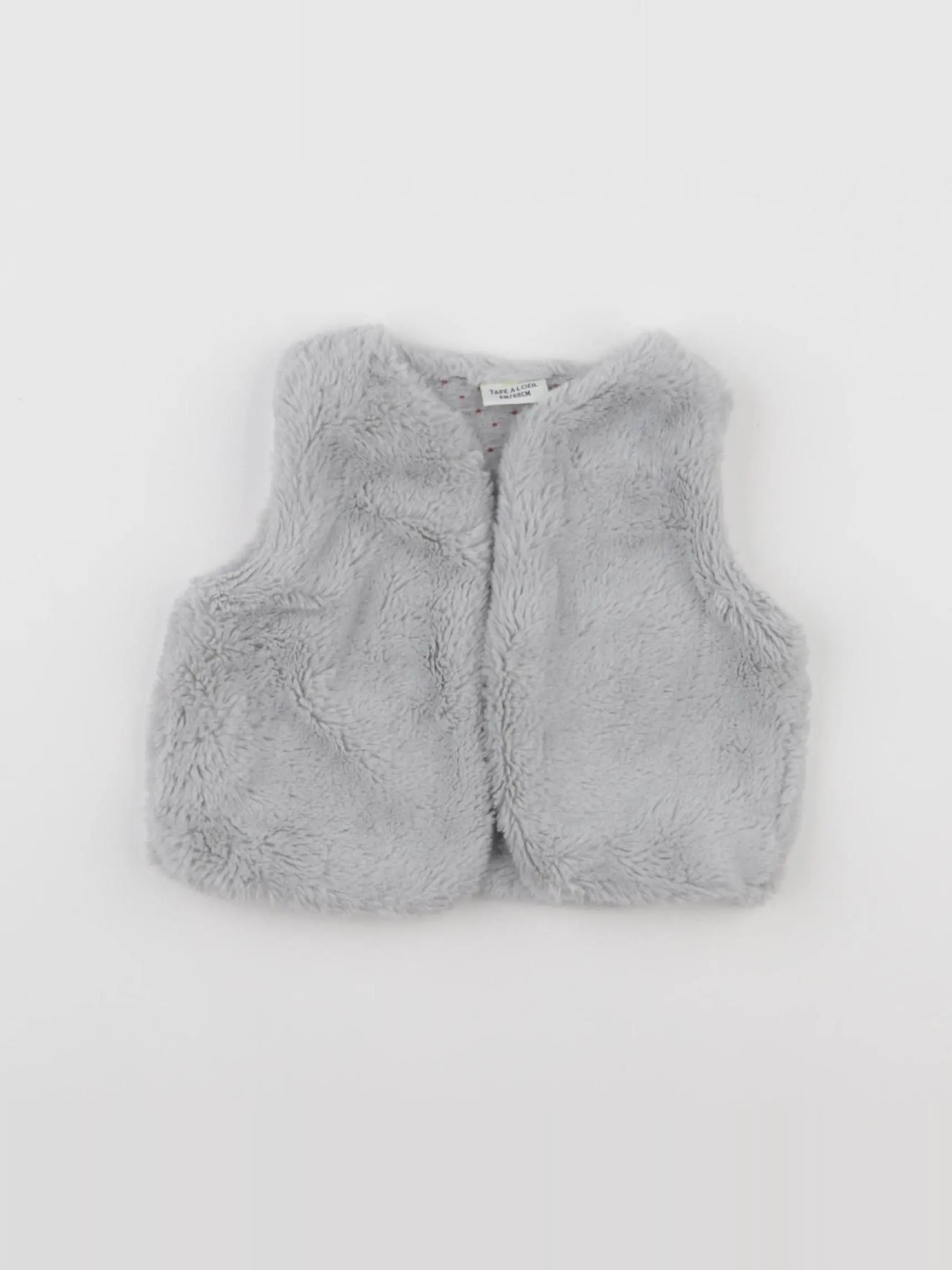 Tape à l'oeil - gilet gris - 6 mois