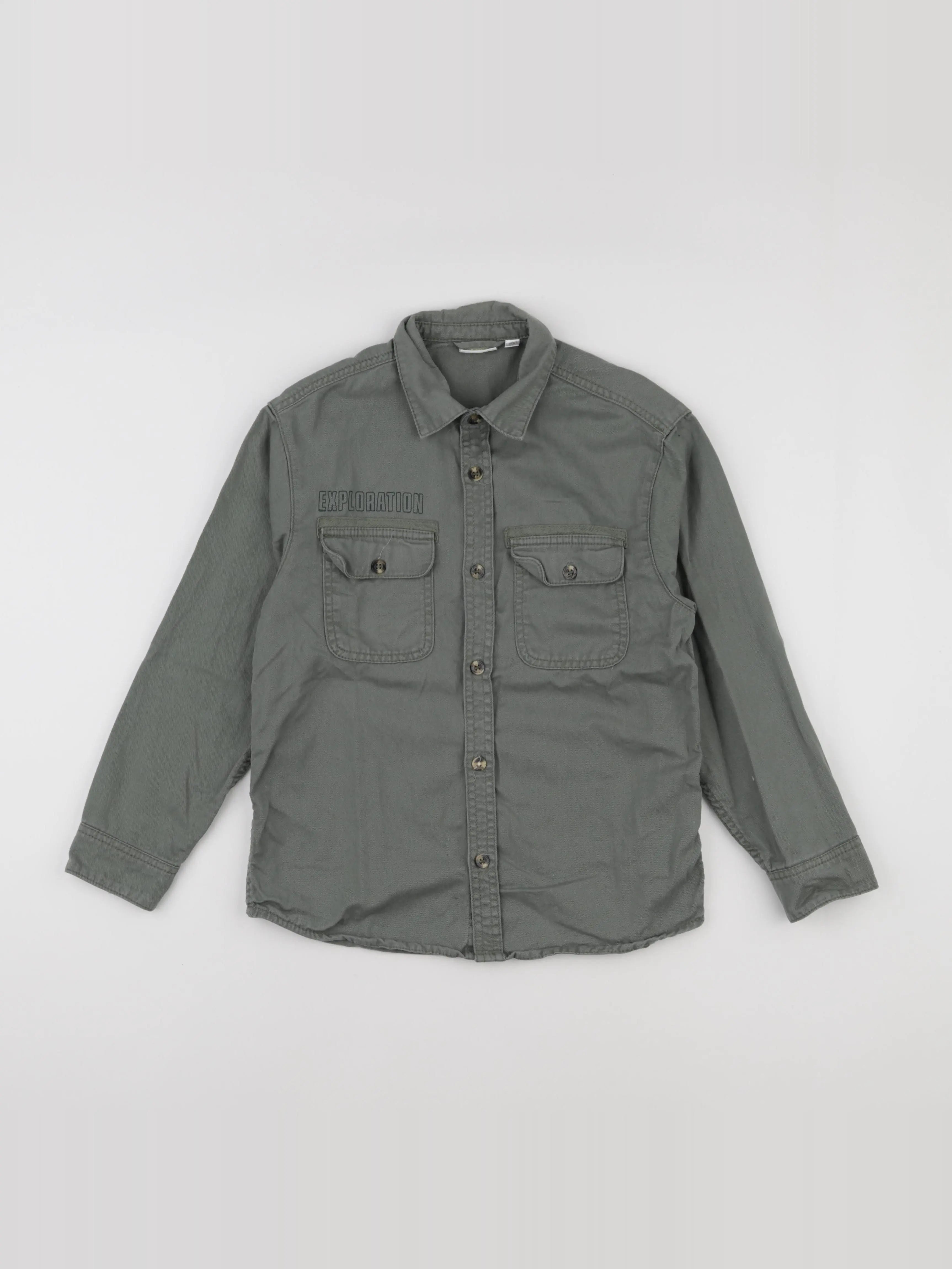 Vertbaudet - chemise vert - 10 ans