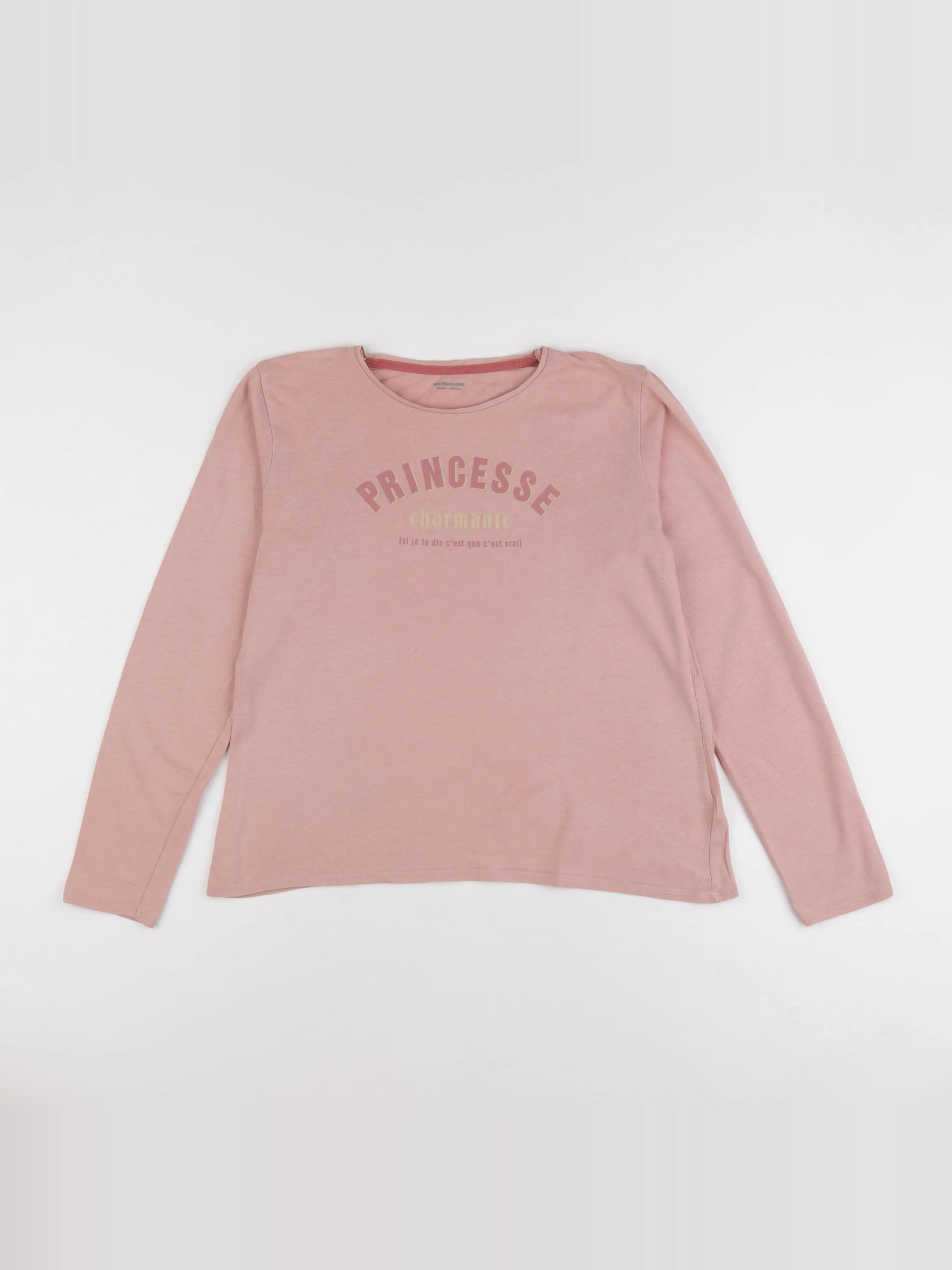 Vertbaudet - tee-shirt rose - 14 ans
