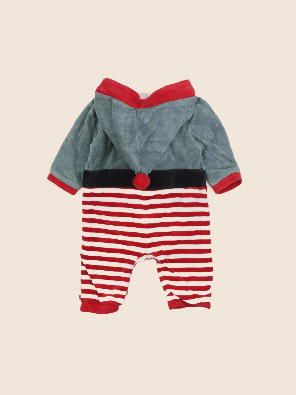 Vertbaudet - pyjama velours vert - 6 mois