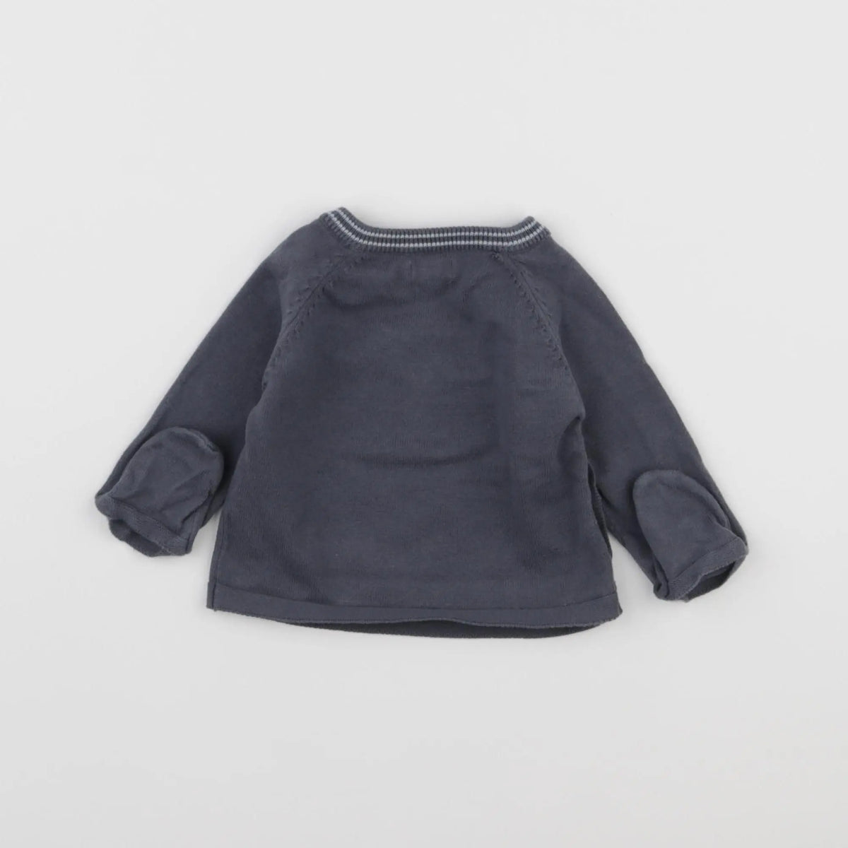 Vertbaudet - pull gris - 6 mois