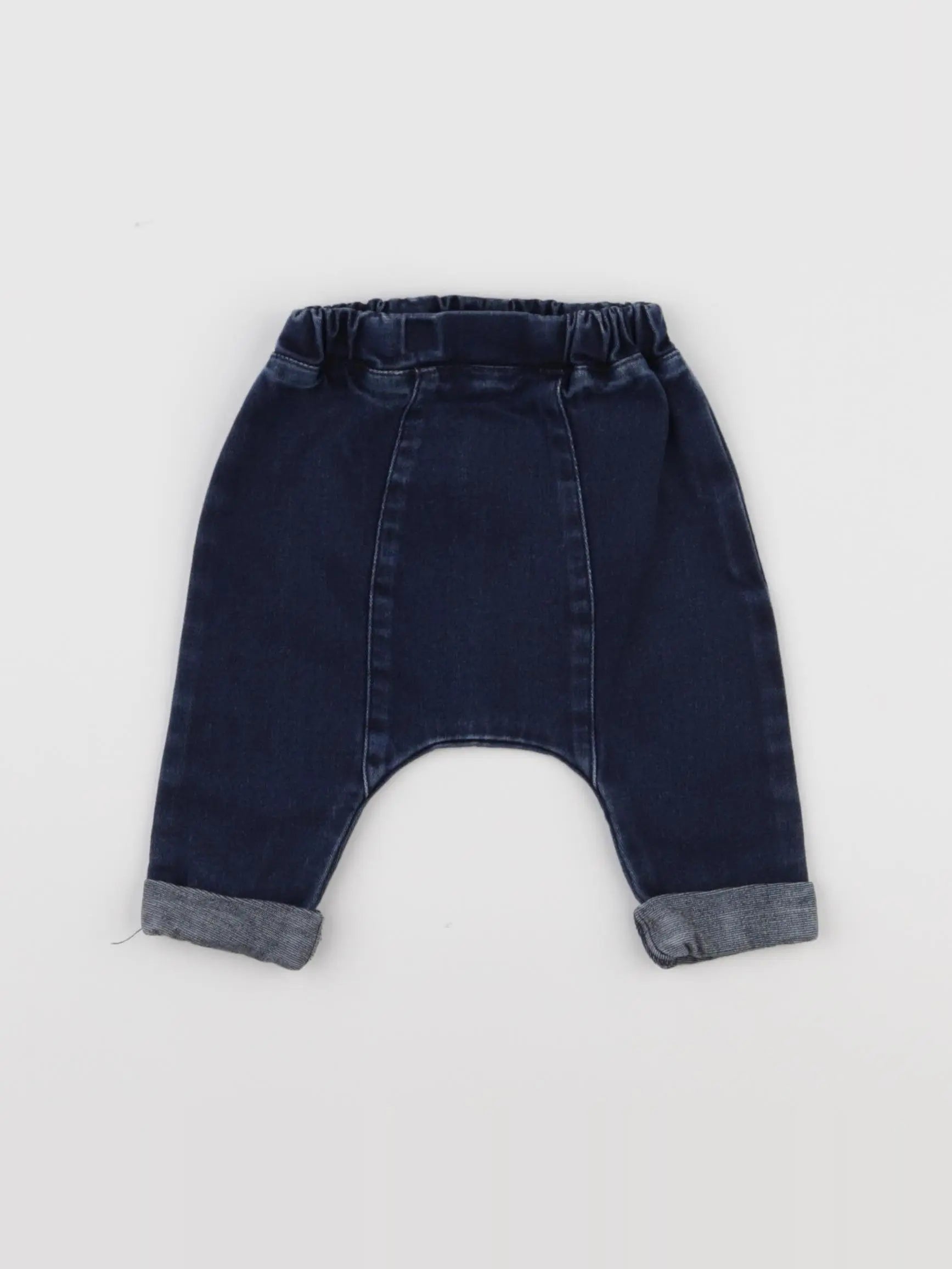Vertbaudet - sarouel bleu - 3 mois