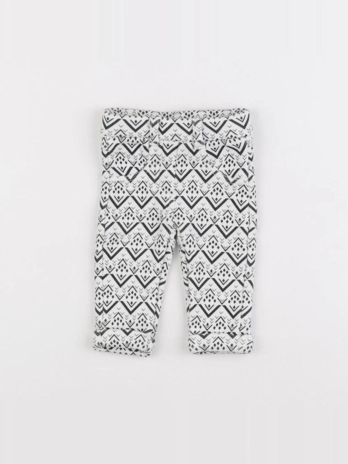 Tape à l'oeil - legging doublé blanc, noir - 3 mois
