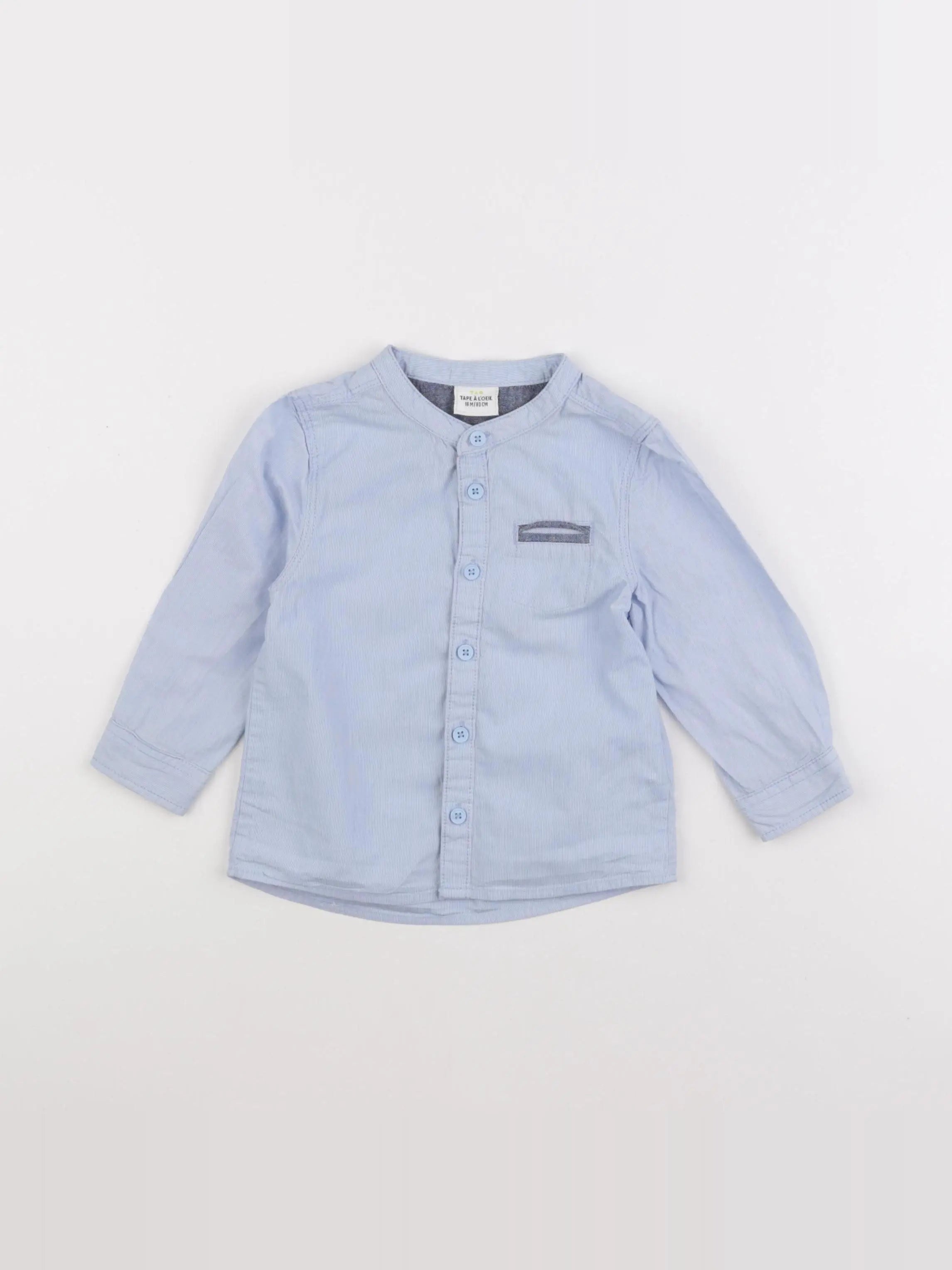 Tape à l'oeil - chemise bleu - 18 mois
