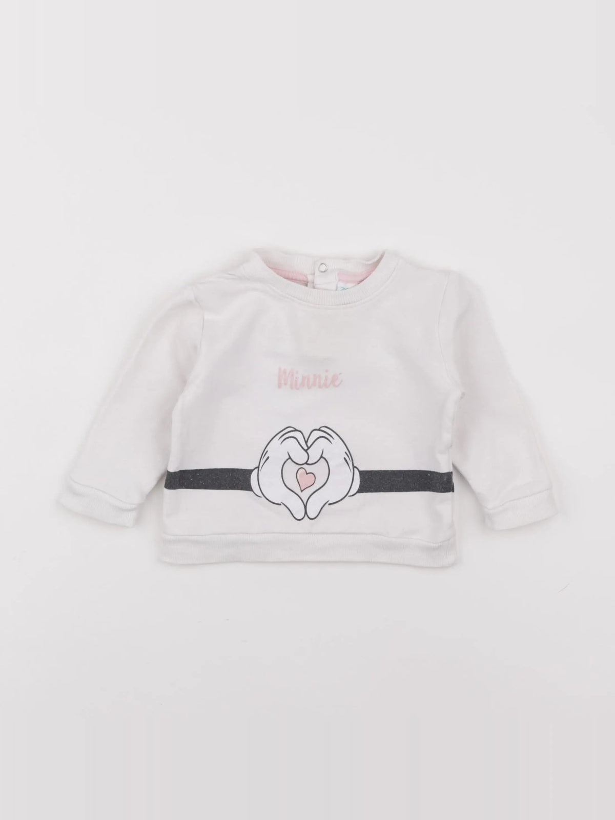 Vertbaudet - sweat blanc - 9 mois