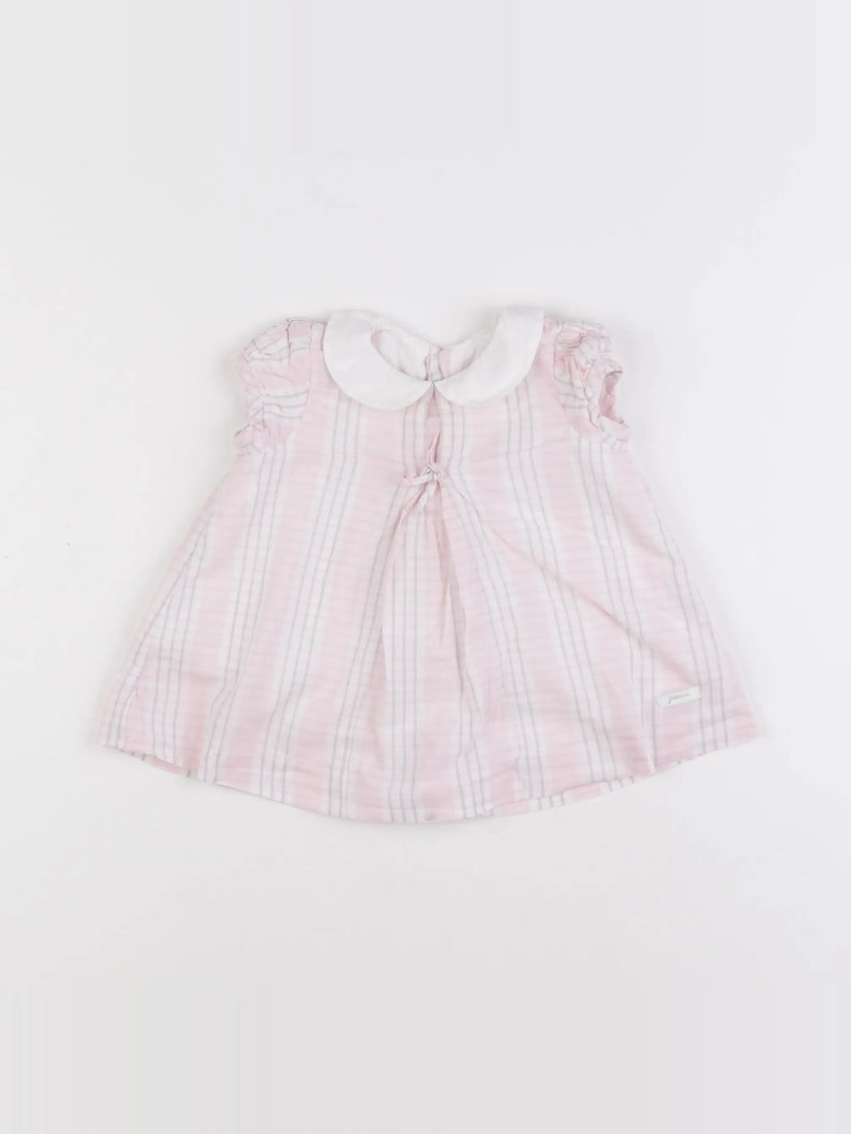 Jacadi - robe blanc, rose - 6 mois