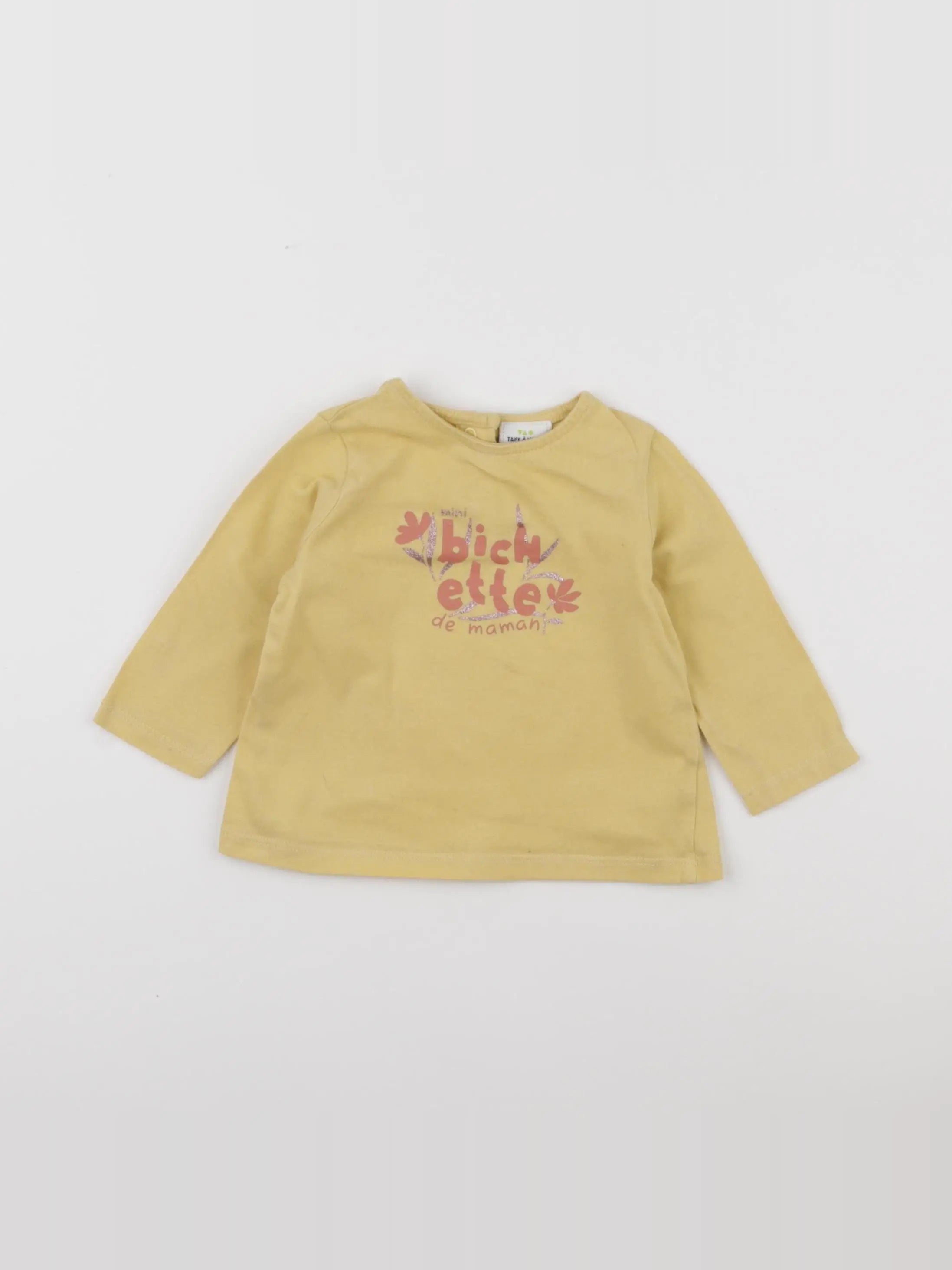 Tape à l'oeil - tee-shirt jaune - 6 mois