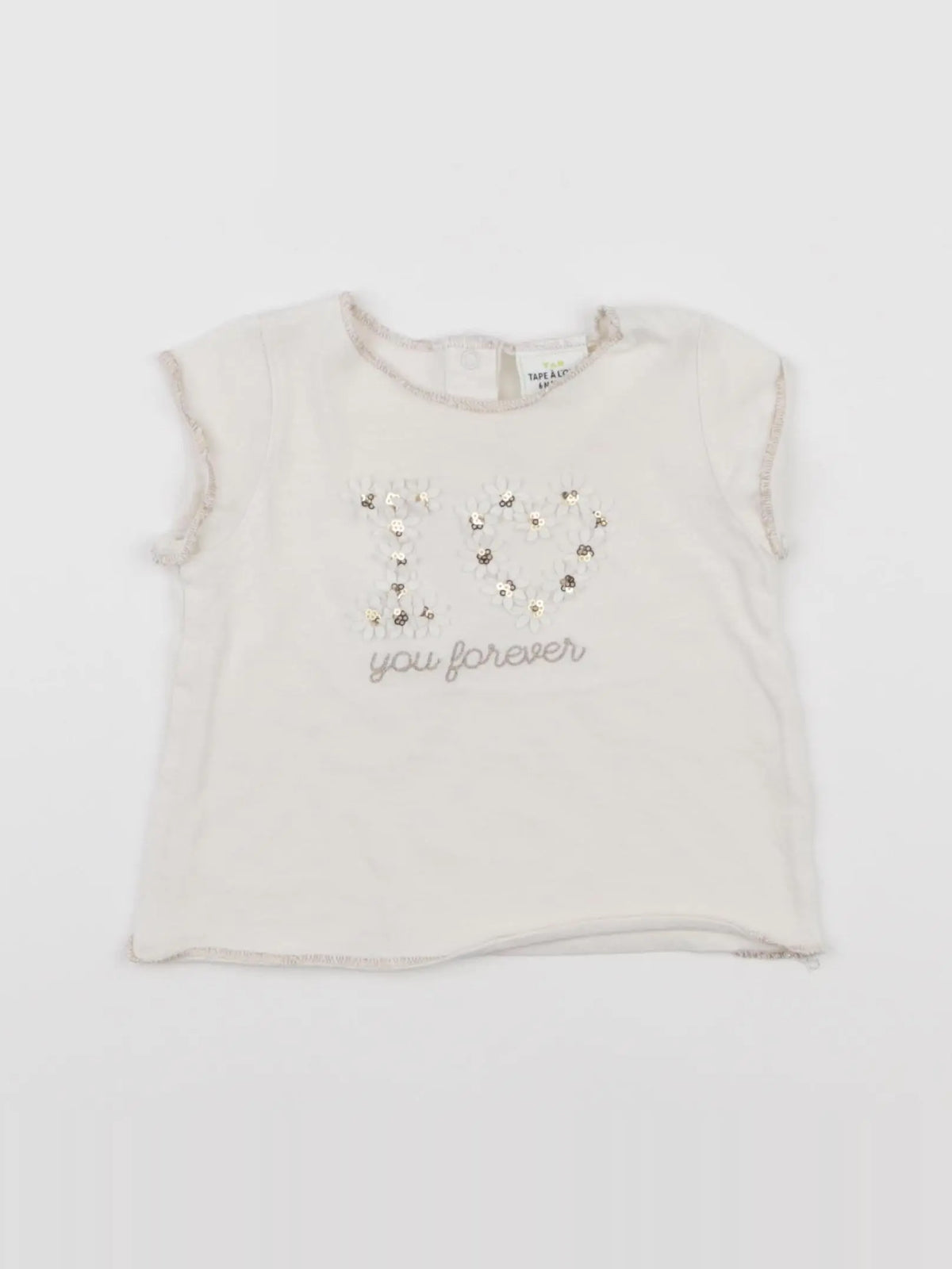 Tape à l'oeil - tee-shirt beige - 6 mois
