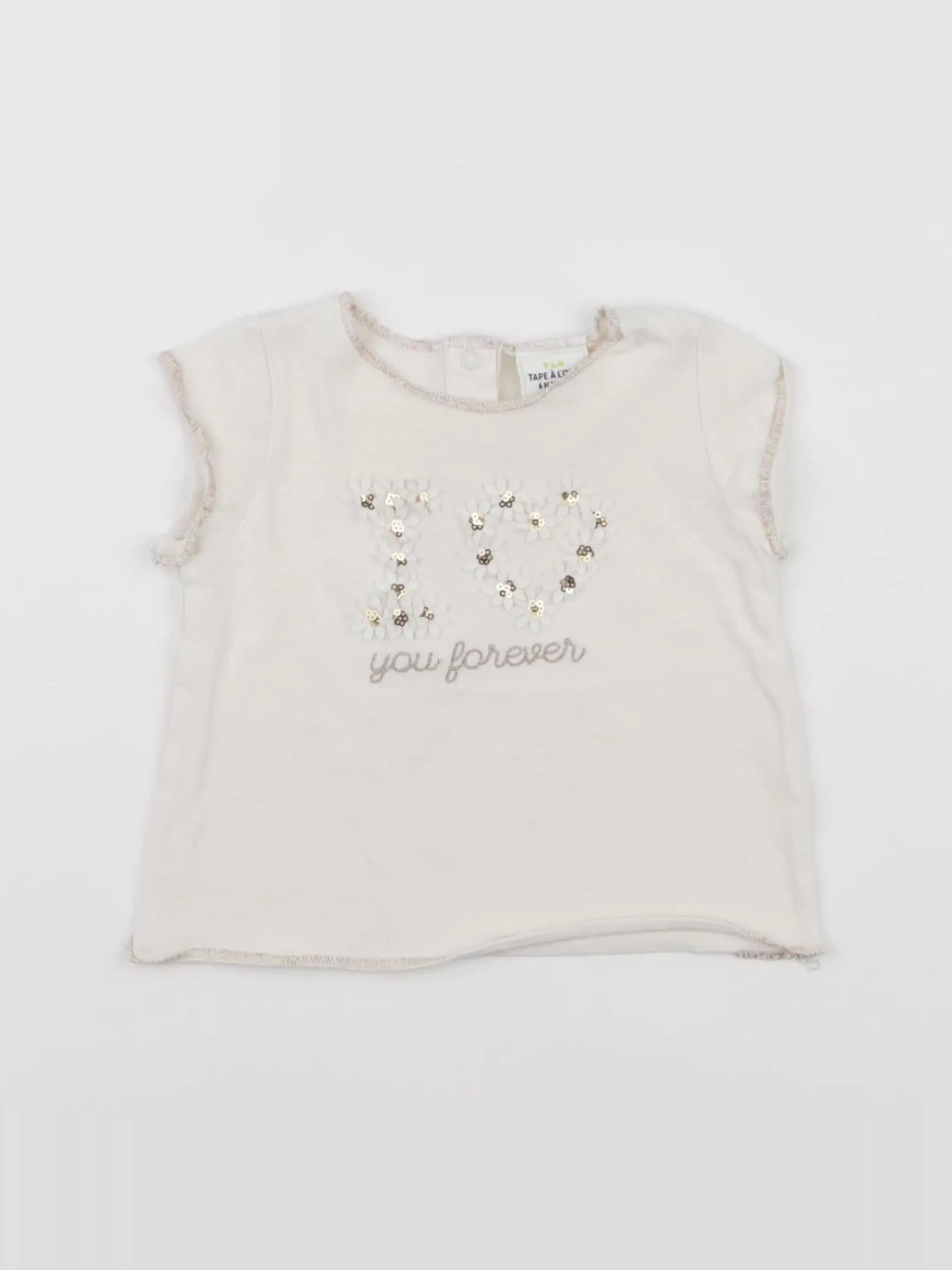 Tape à l'oeil - tee-shirt beige - 6 mois