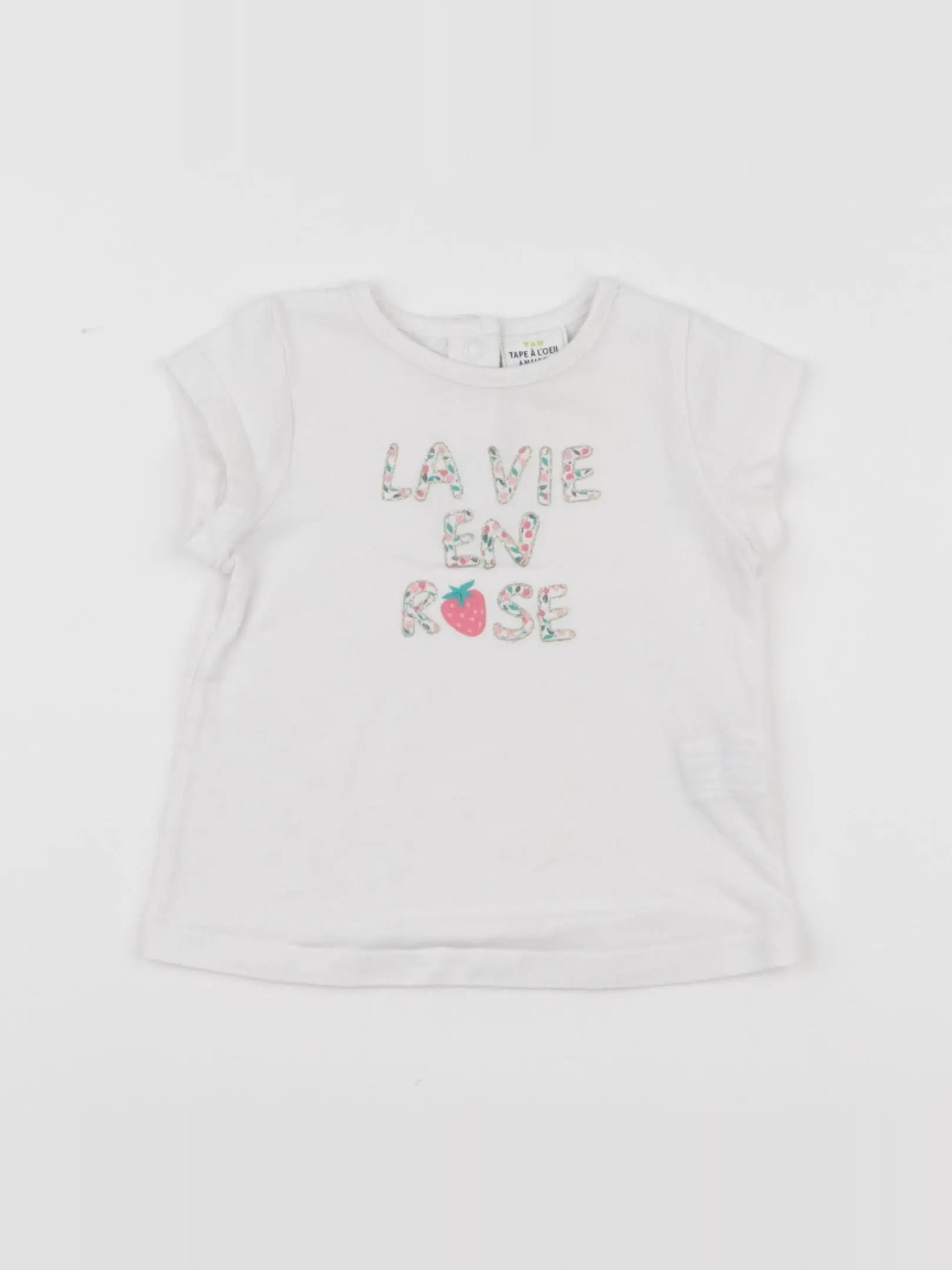 Tape à l'oeil - tee-shirt blanc - 6 mois