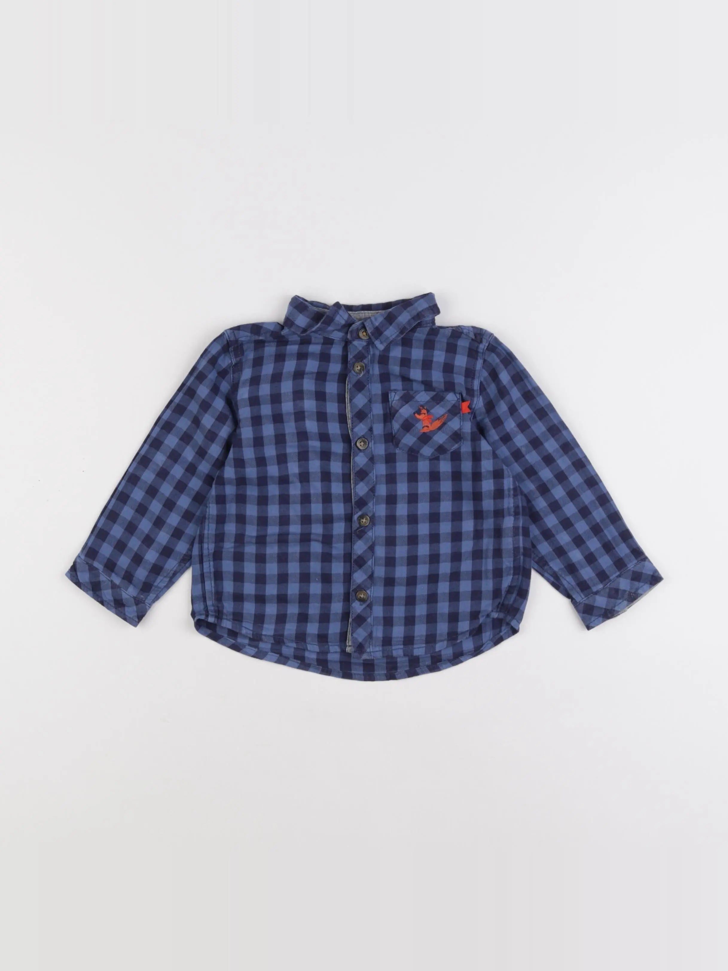 Cadet Rousselle - chemise bleu - 18 mois