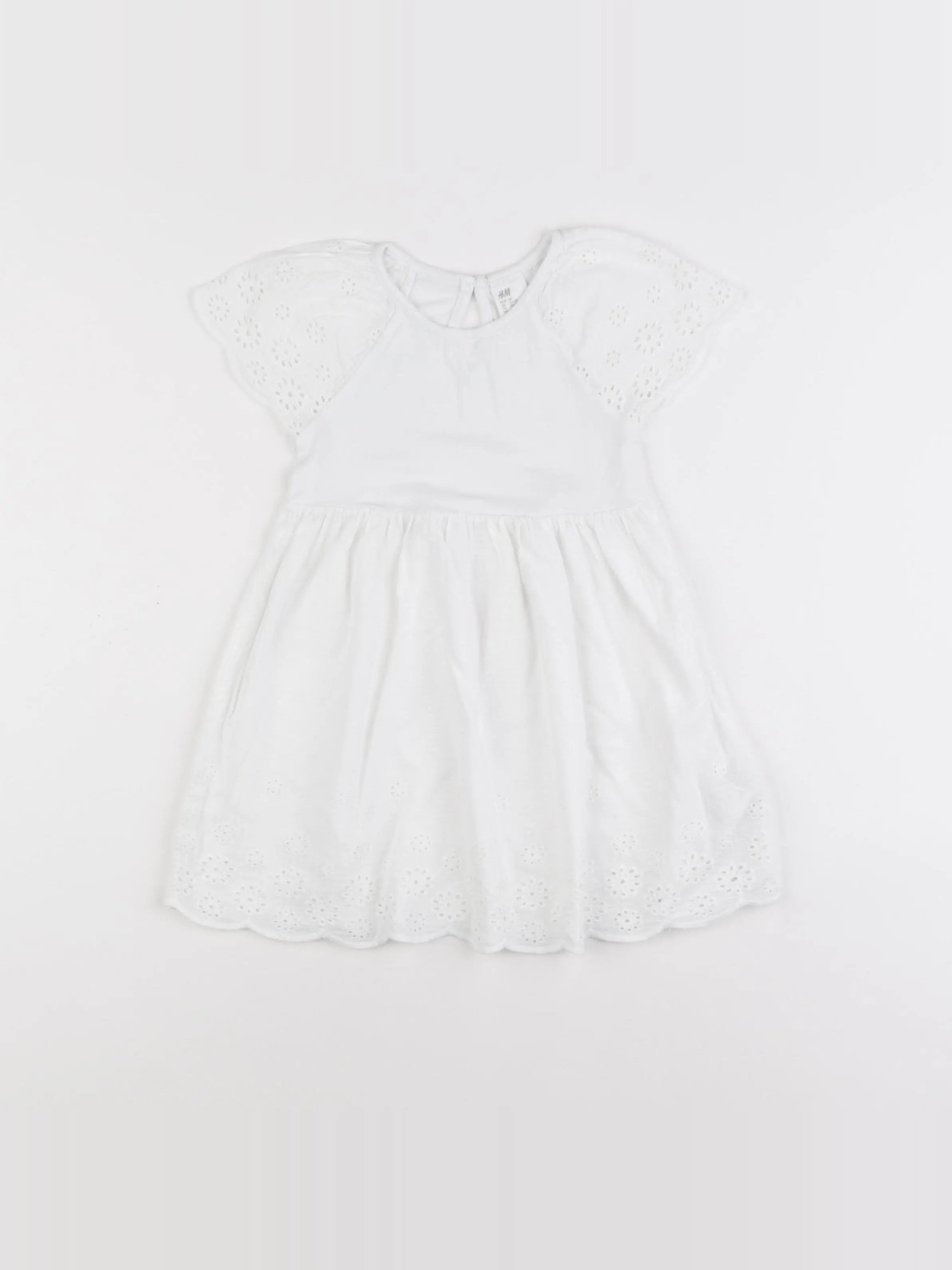 H&M - robe blanc - 18/24 mois