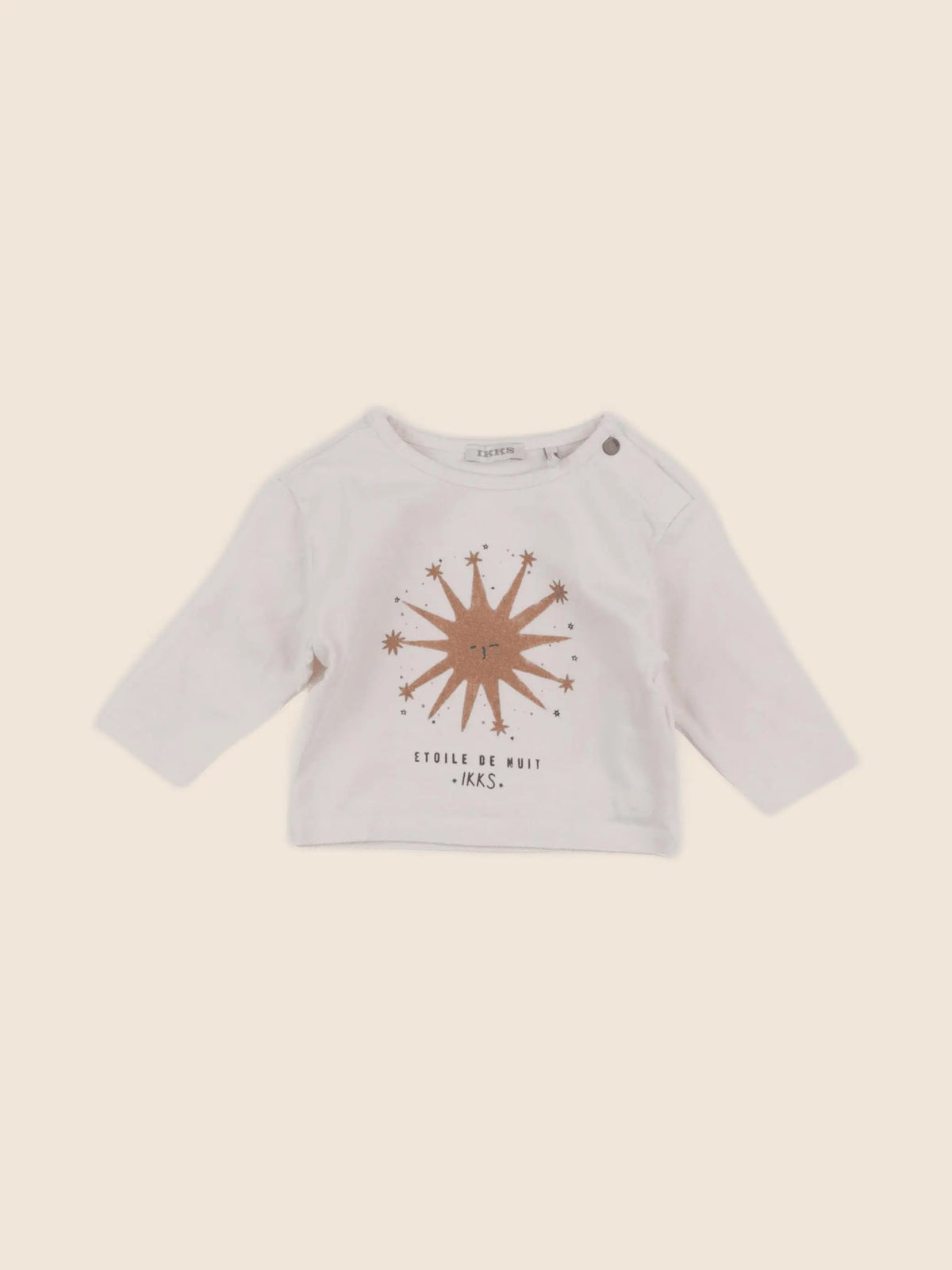 IKKS - tee-shirt beige - 3 mois