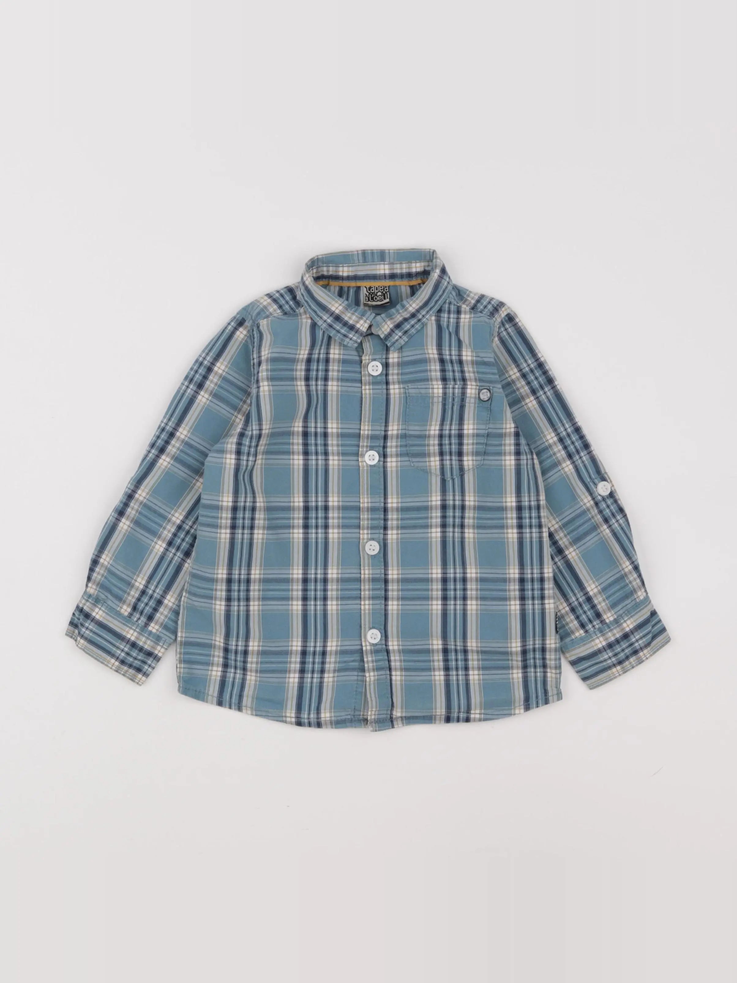 Tape à l'oeil - chemise bleu - 2 ans