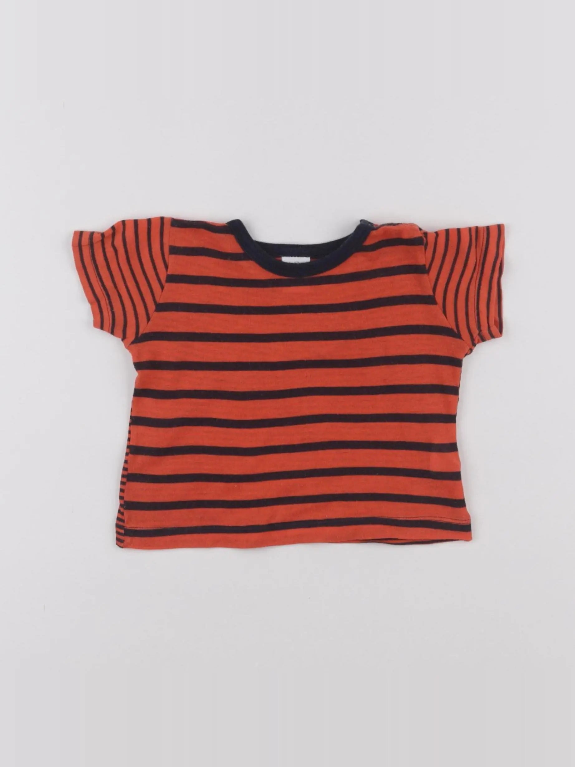 Petit Bateau - tee-shirt rouge - 6 mois