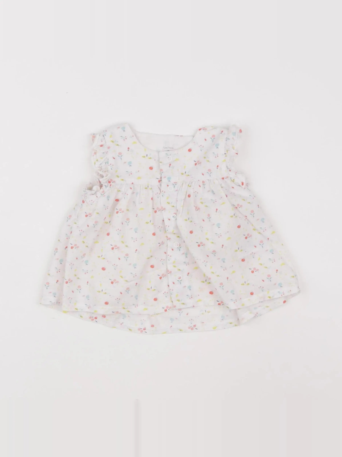 Petit Bateau - blouse blanc - 12 mois