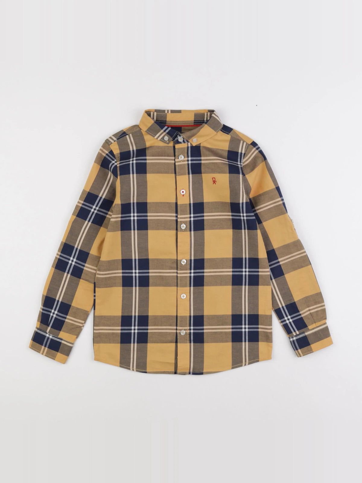 Okaidi - chemise bleu, jaune - 8 ans