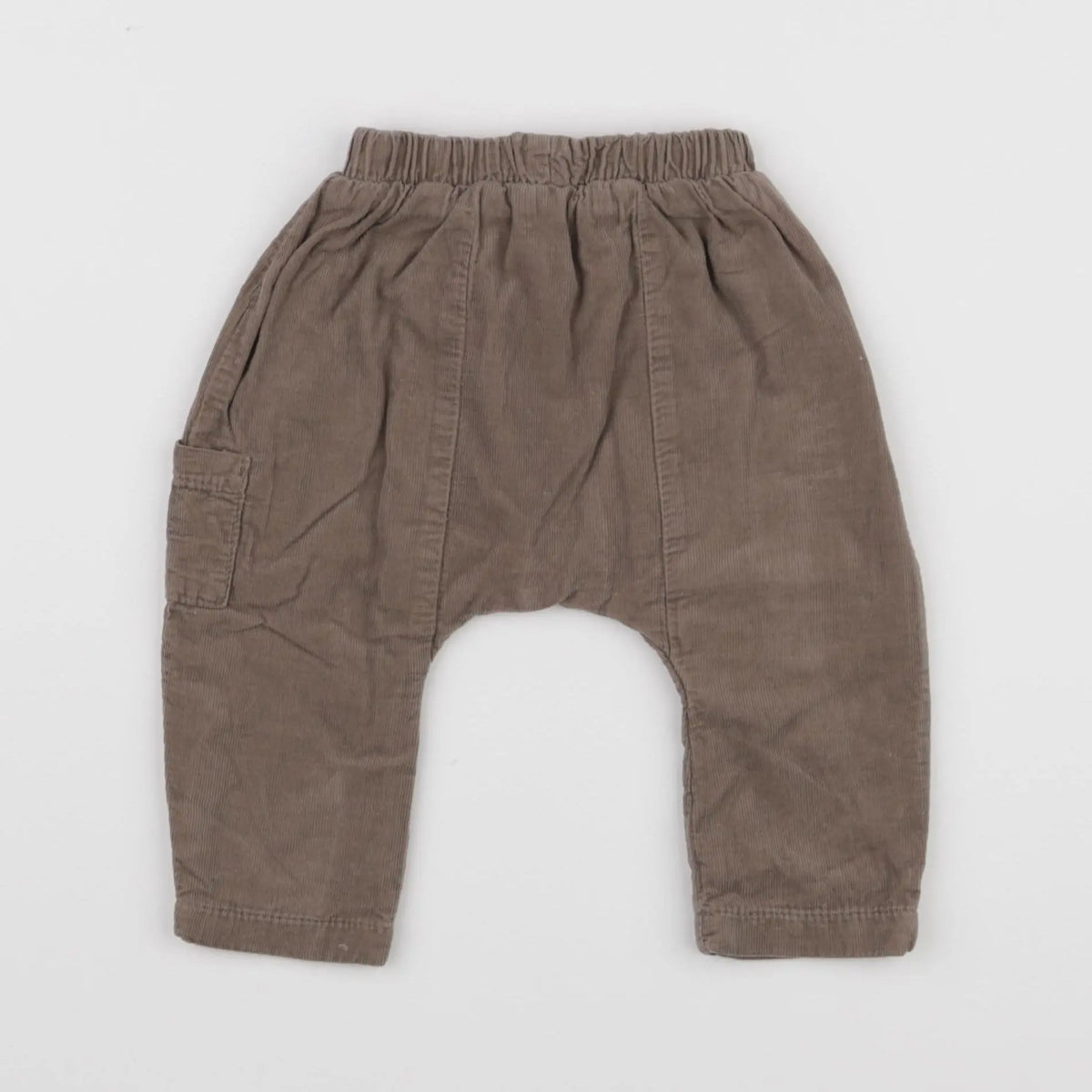 Vertbaudet - sarouel marron - 6 mois