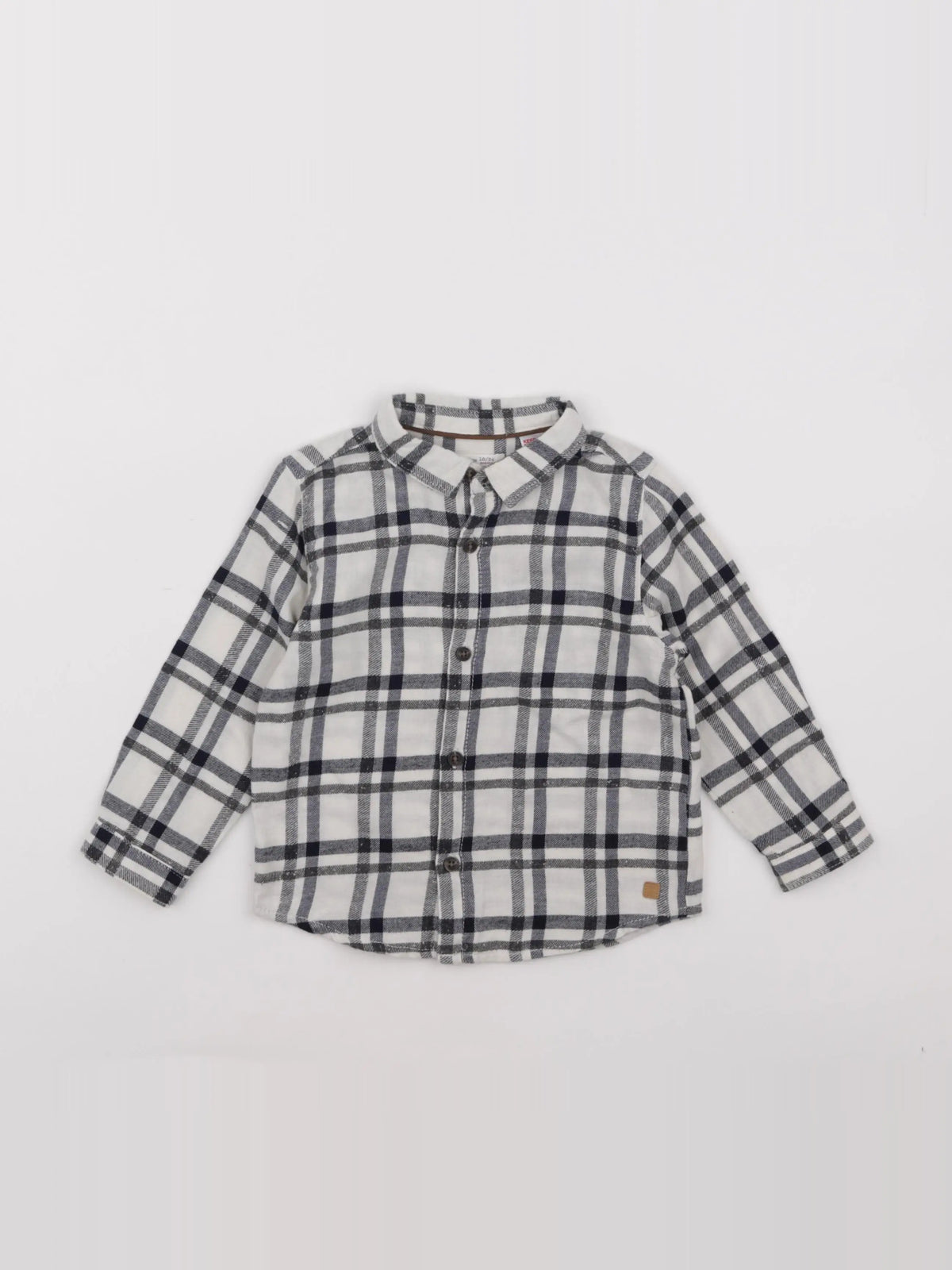 Zara - chemise bleu, blanc - 18/24 mois