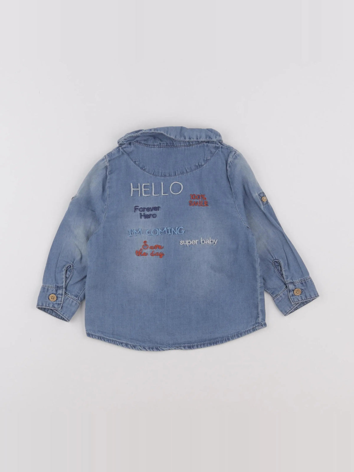 Tape à l'oeil - chemise bleu - 18 mois