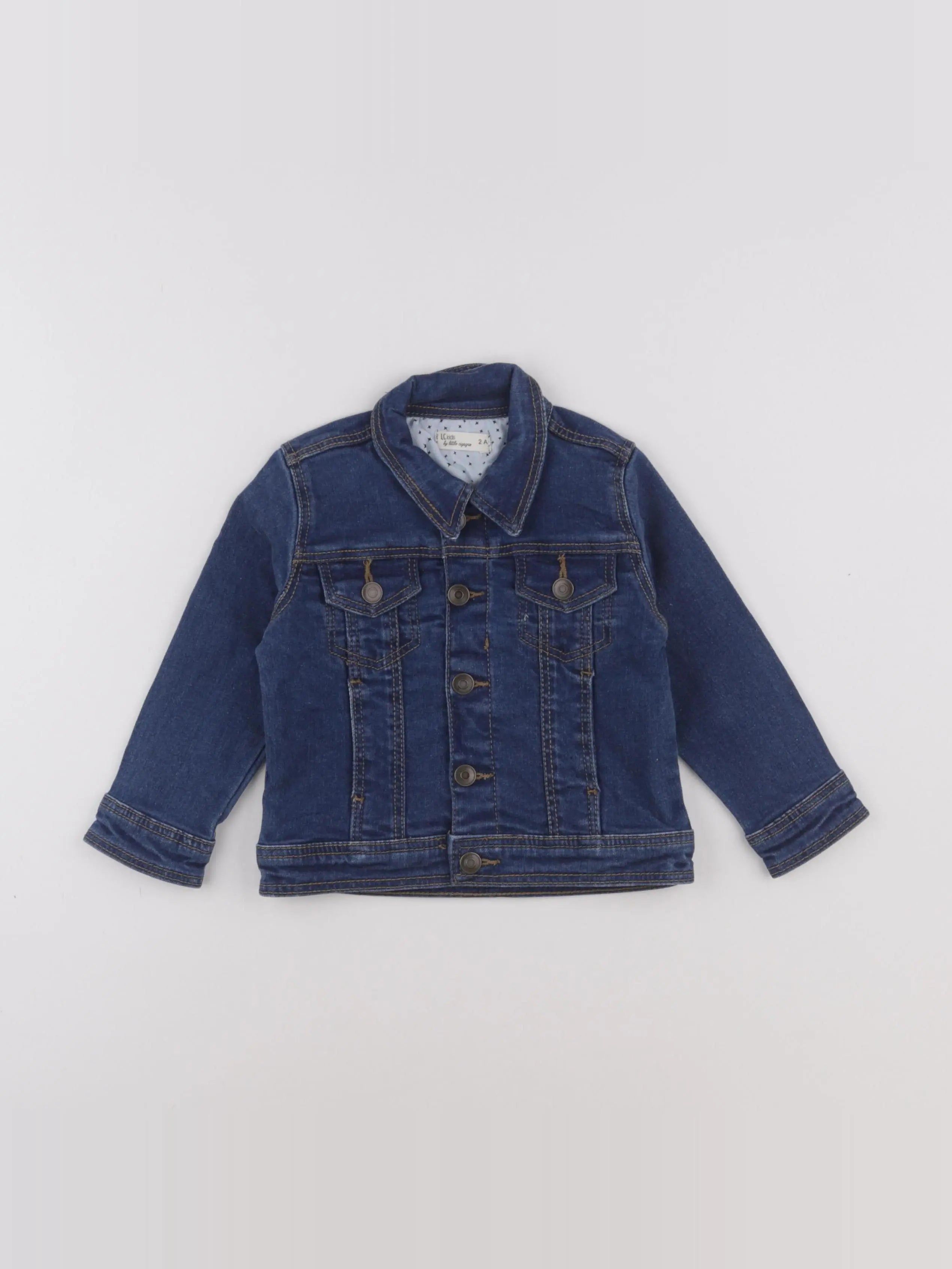 Little Cigogne - veste bleu - 2 ans