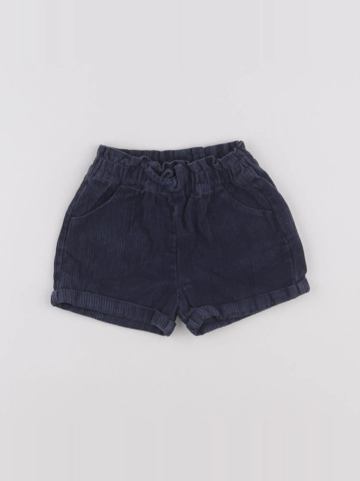 Vertbaudet - short bleu - 6/9 mois