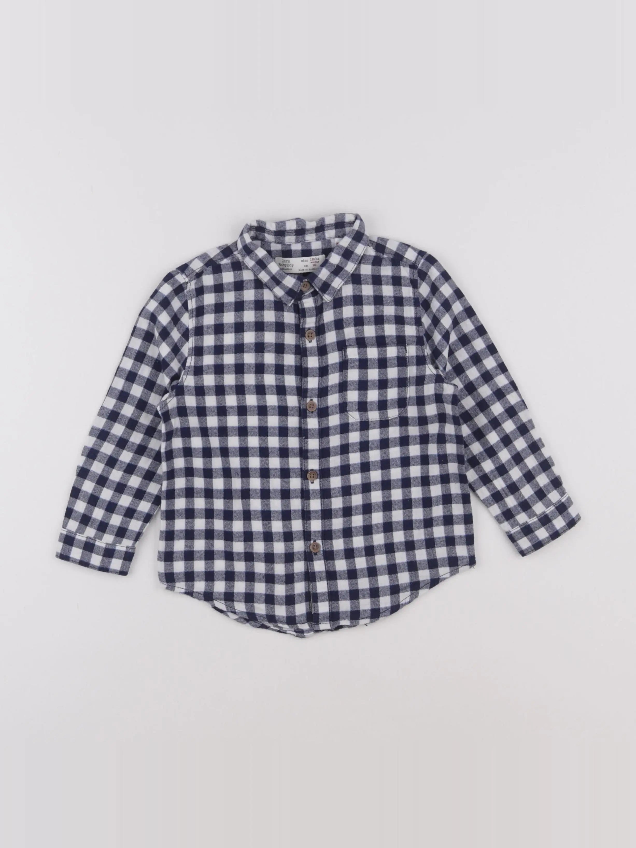 Zara - chemise bleu - 18/24 mois