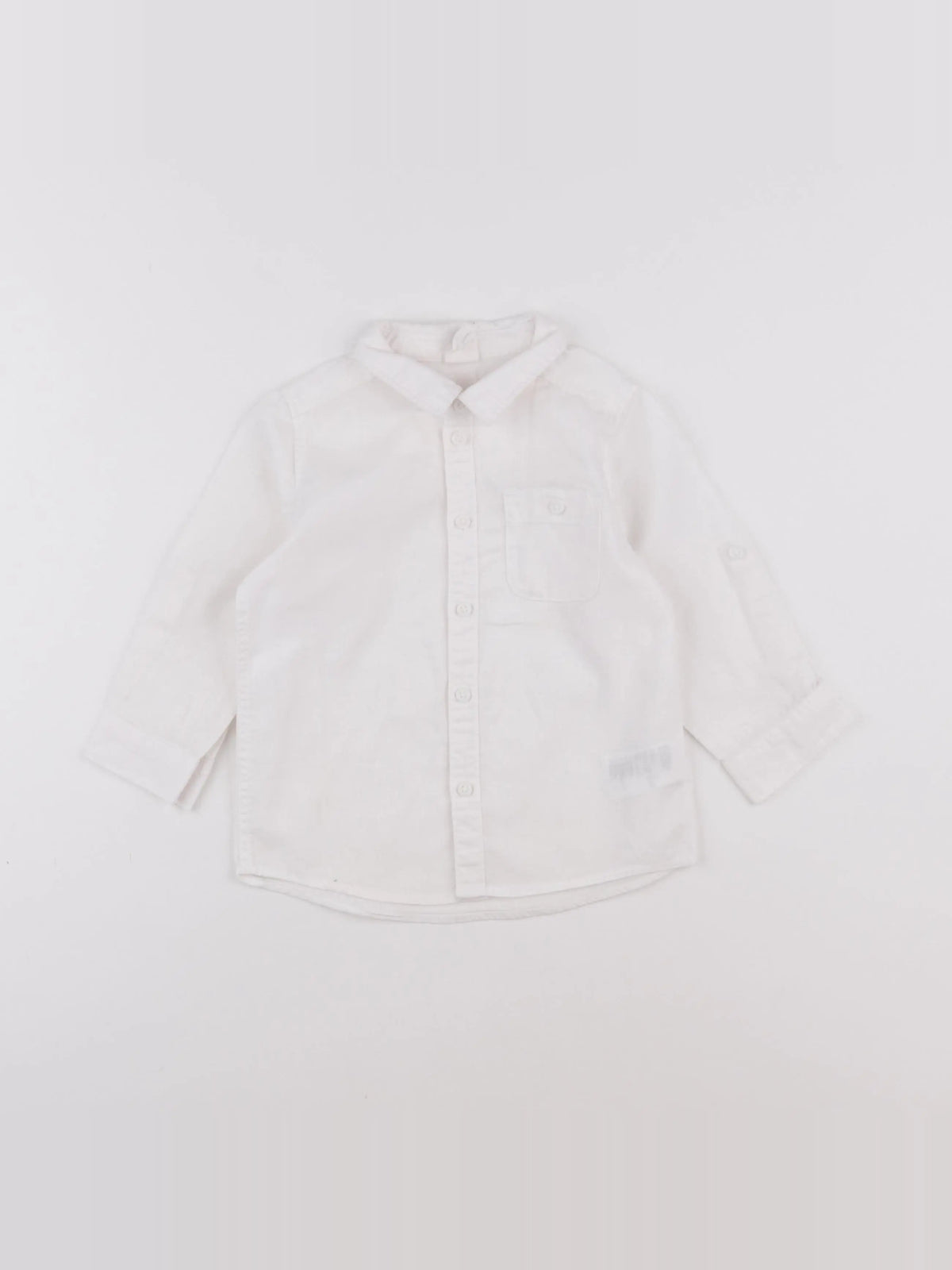 H&M - chemise blanc - 12/18 mois