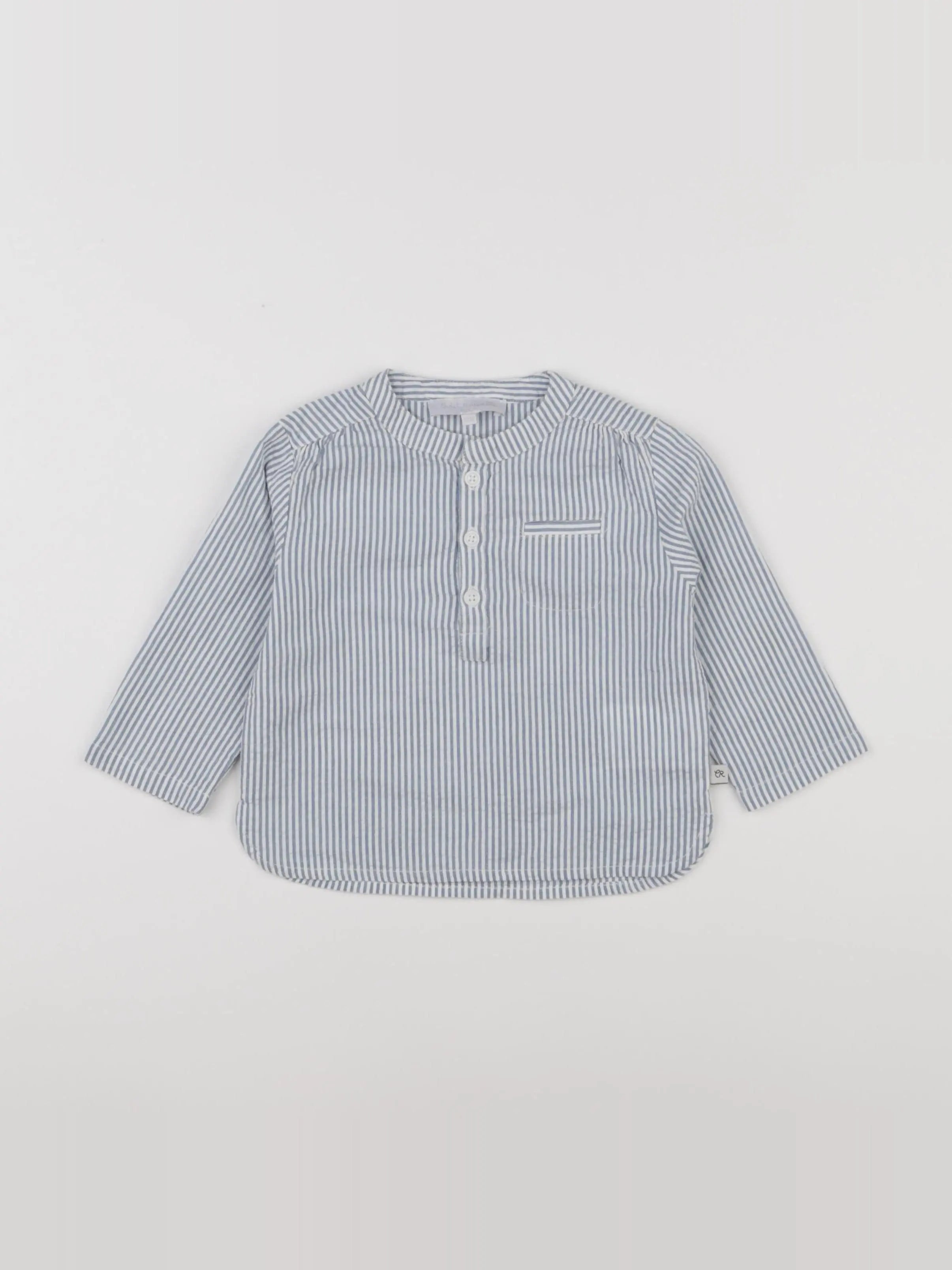 Cadet Rousselle - chemise blanc, bleu - 12 mois