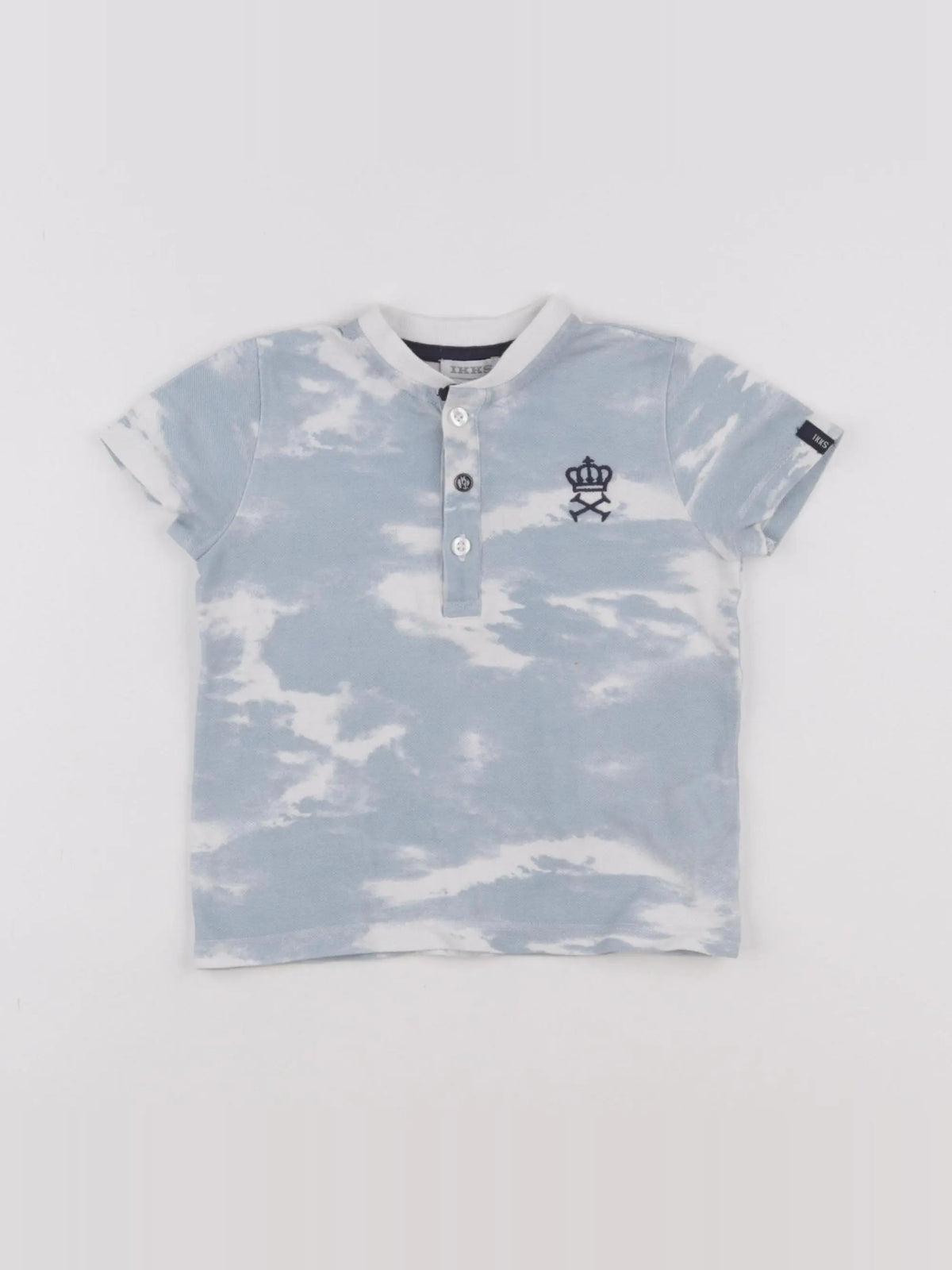 IKKS - polo bleu - 18 mois