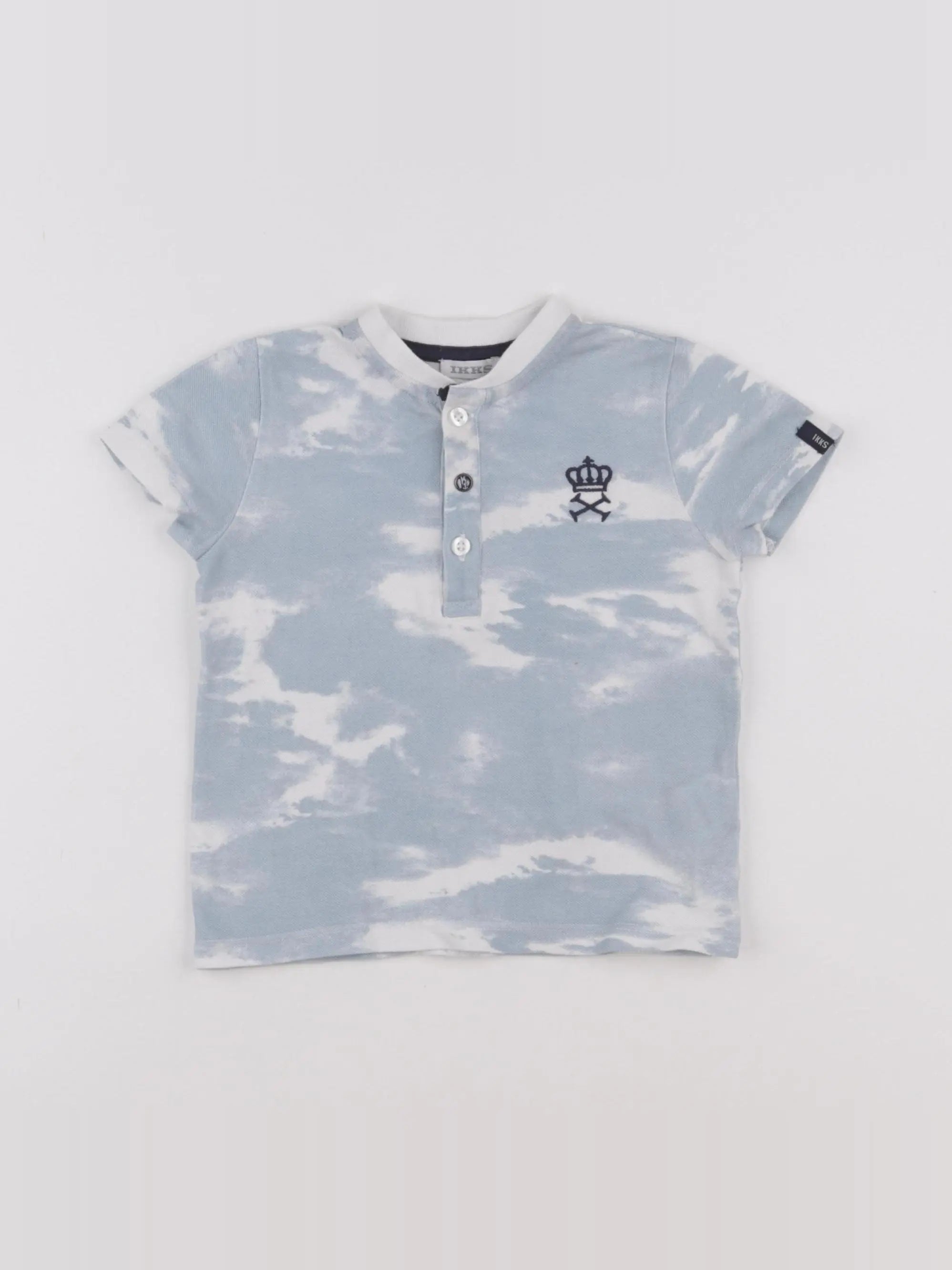 IKKS - polo bleu - 18 mois