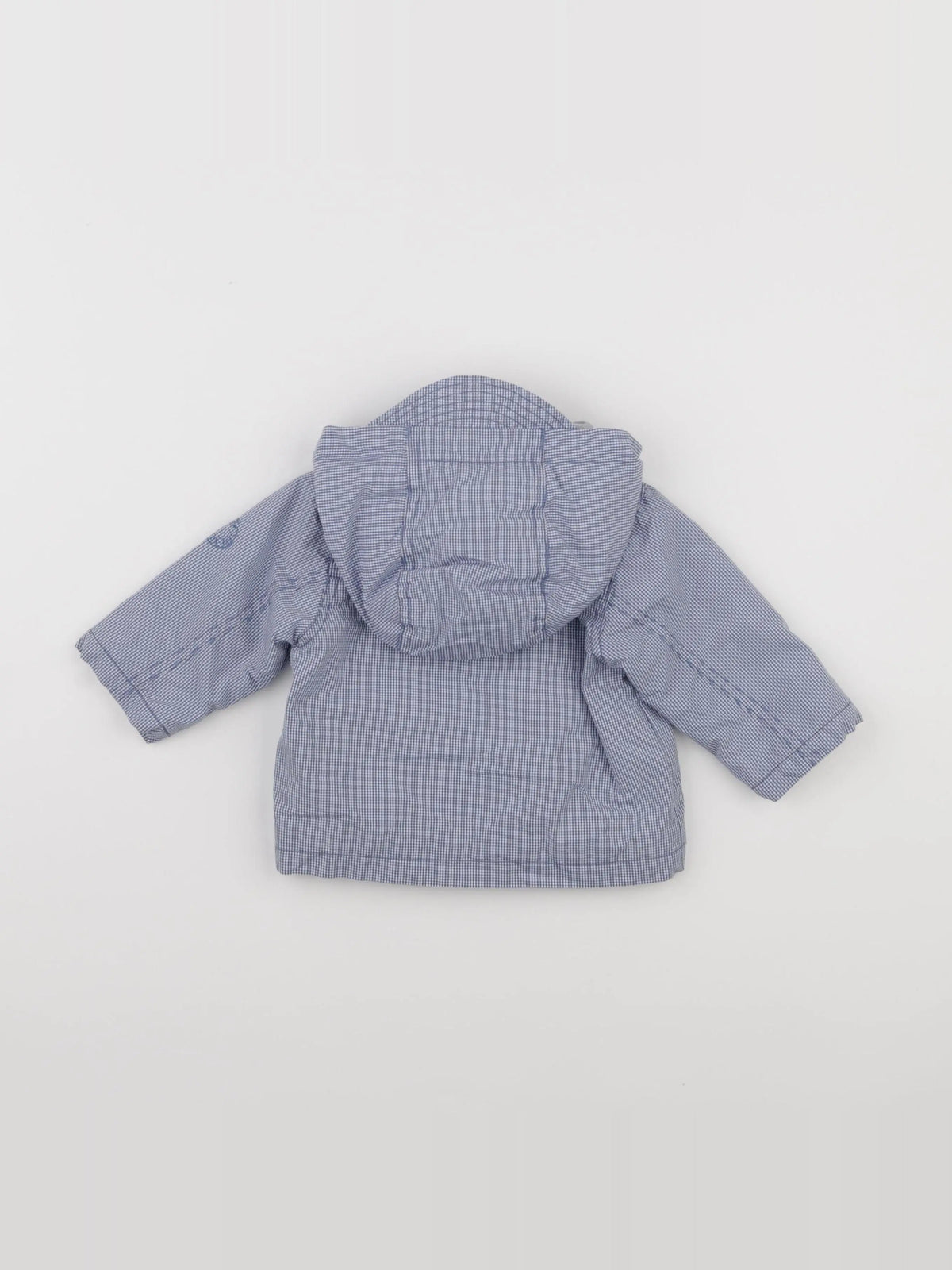 Jacadi - imperméable bleu, blanc - 6 mois