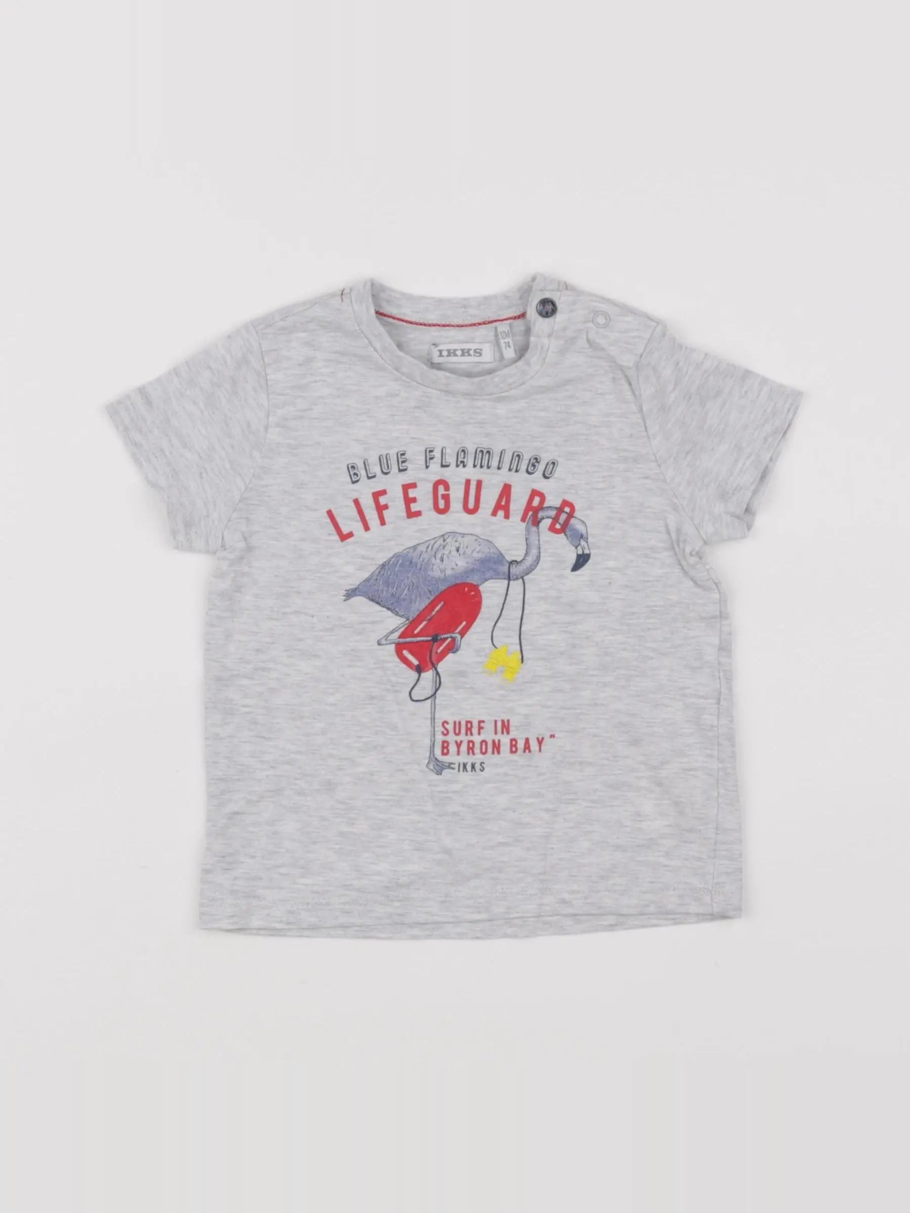 IKKS - tee-shirt gris - 12 mois