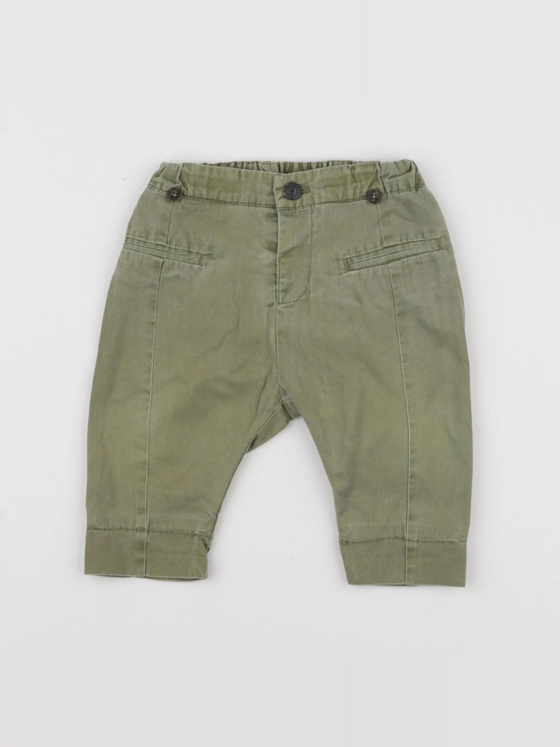 Zara - pantalon vert - 3/6 mois