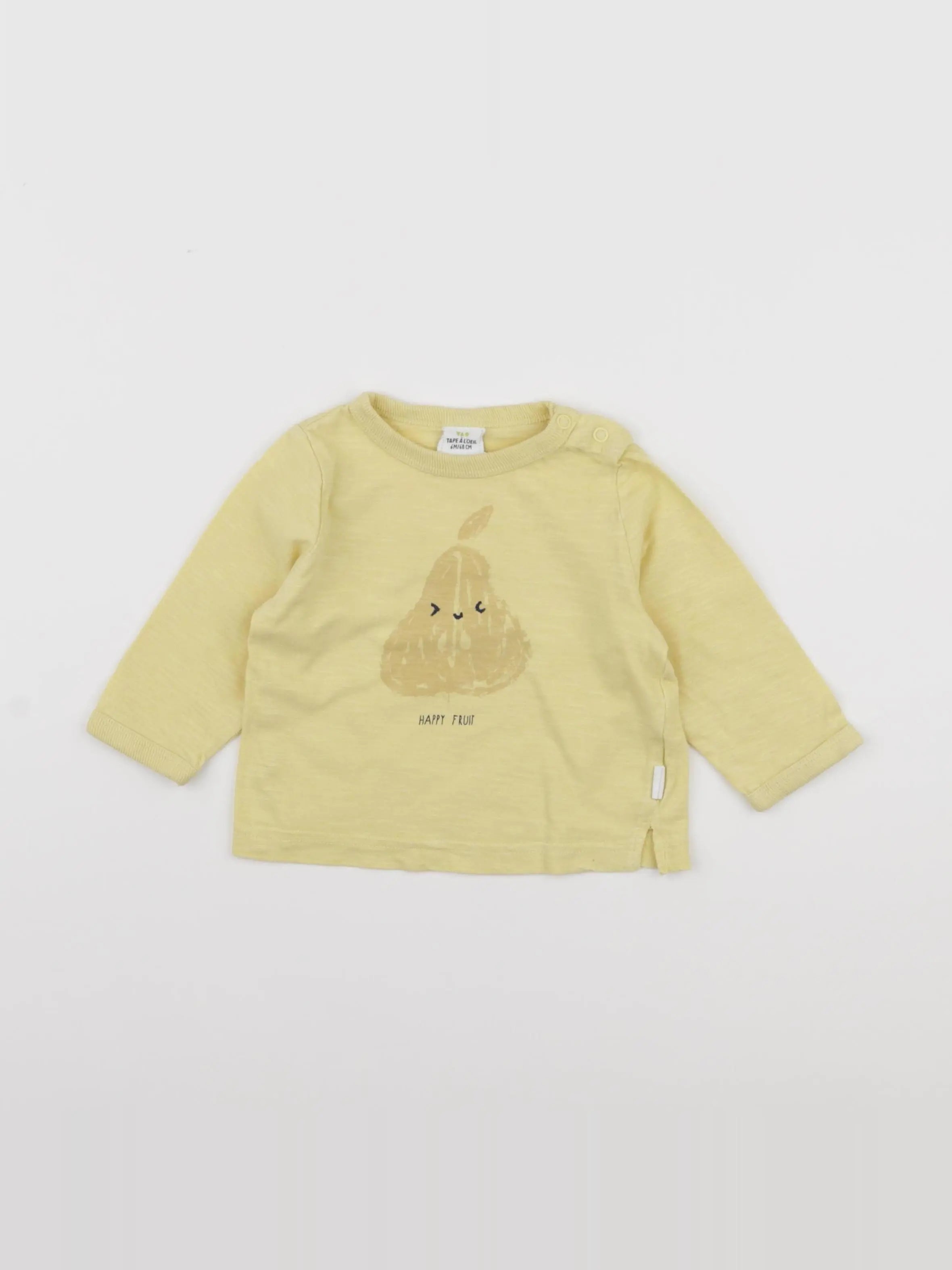 Tape à l'oeil - tee-shirt jaune - 6 mois