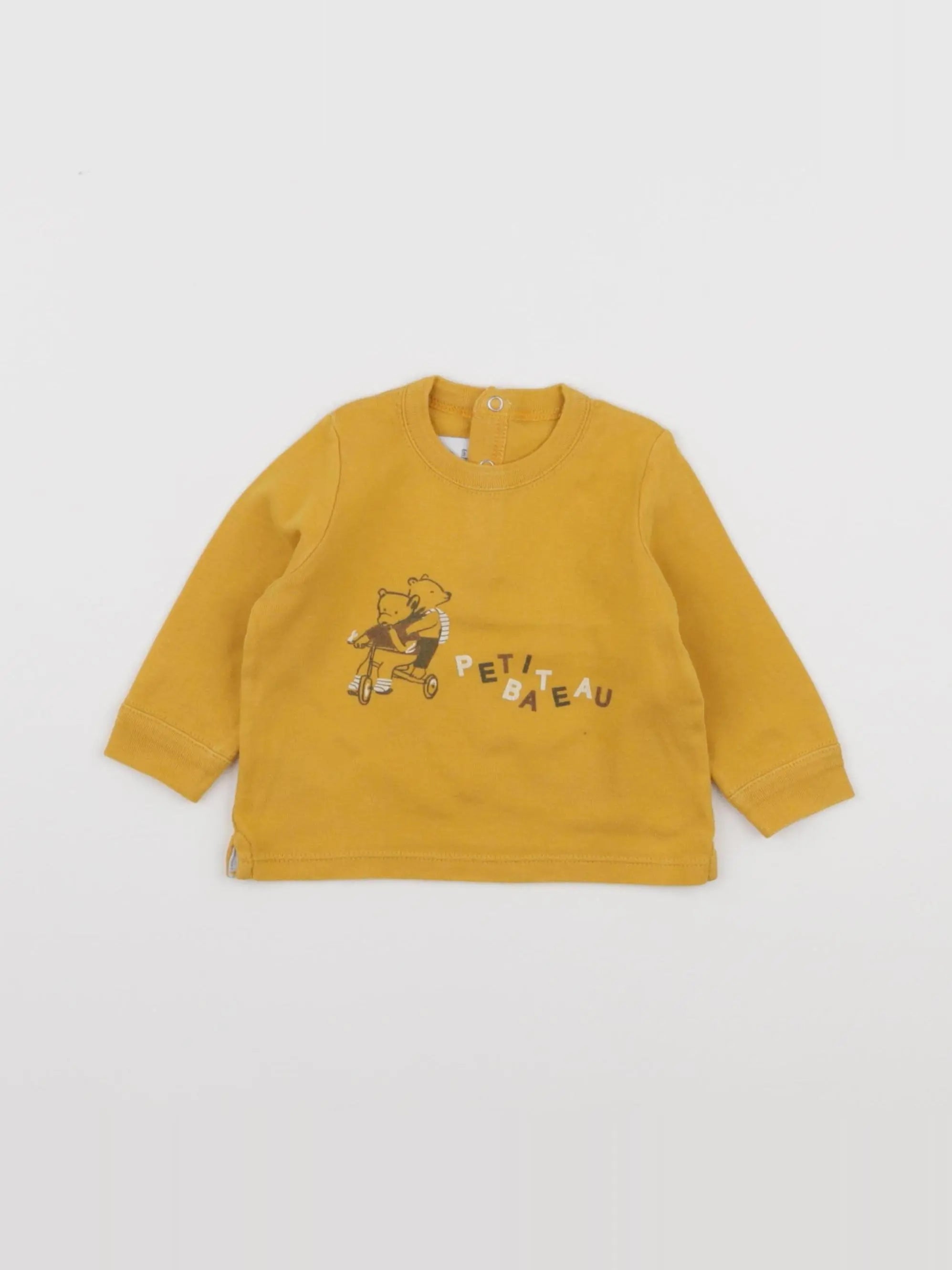 Petit Bateau - tee-shirt orange - 6 mois