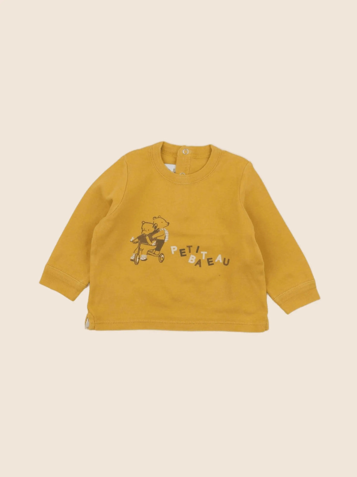 Petit Bateau - tee-shirt orange - 6 mois