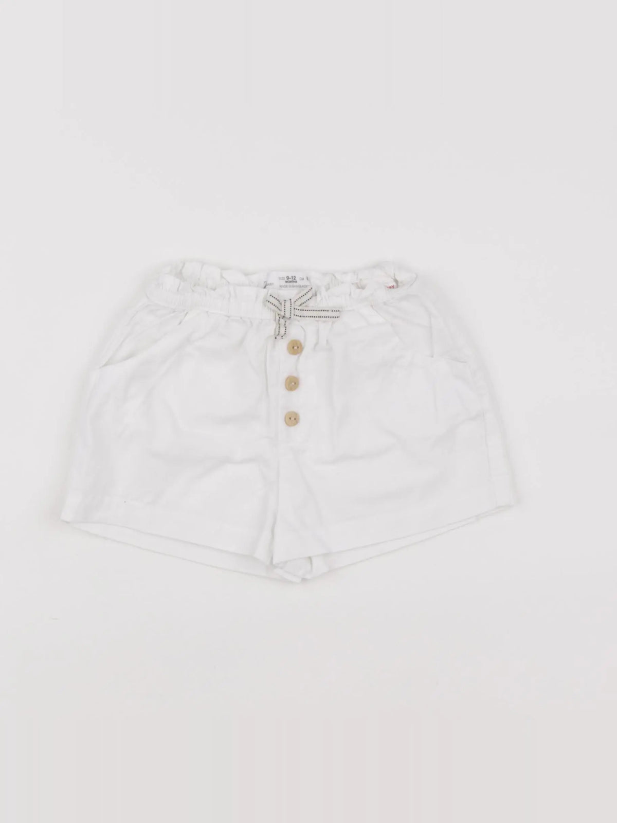 Zara - short blanc - 9/12 mois