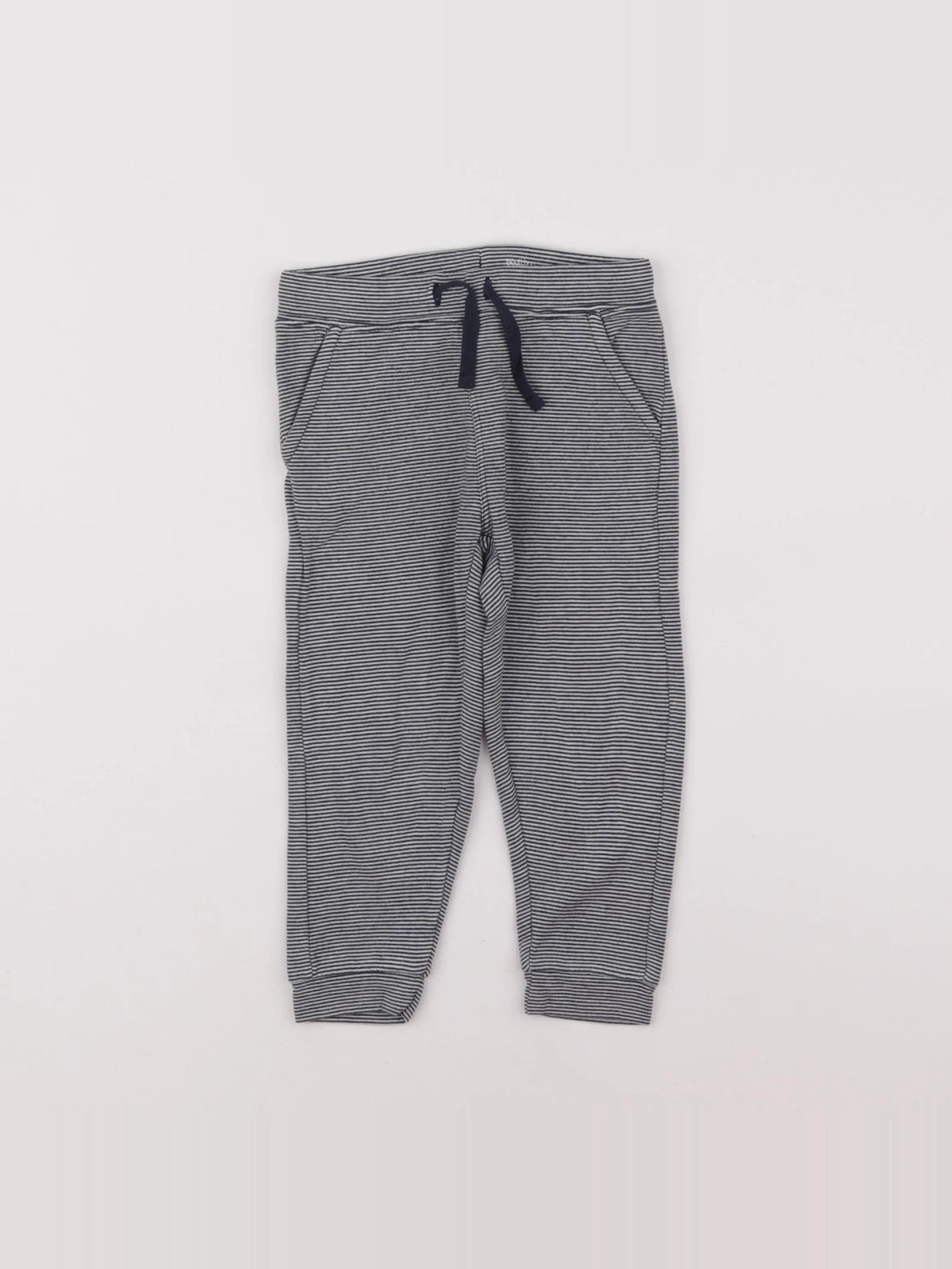 Boutchou - jogging blanc, gris - 9 mois