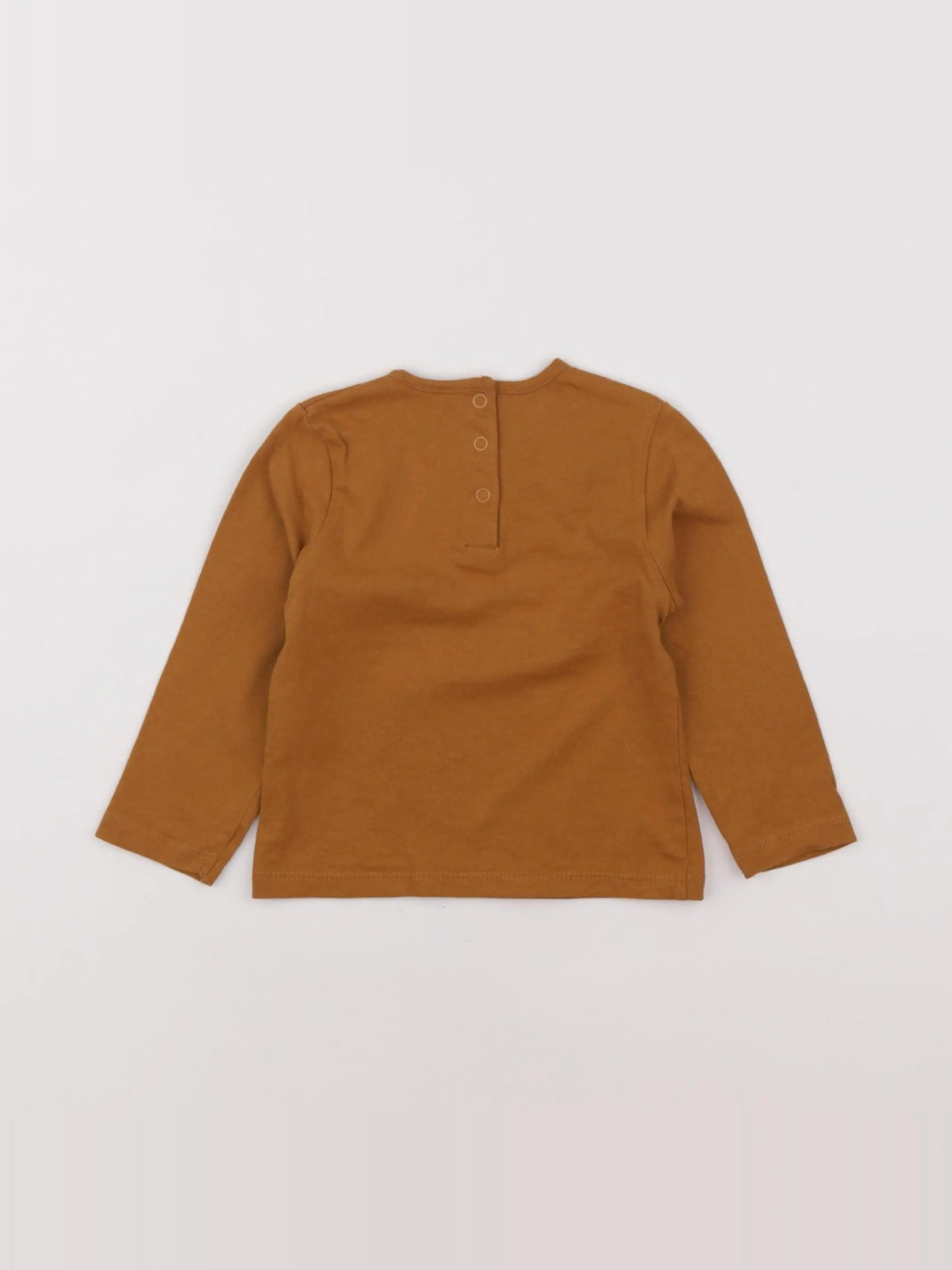 Vertbaudet - tee-shirt marron - 12 mois