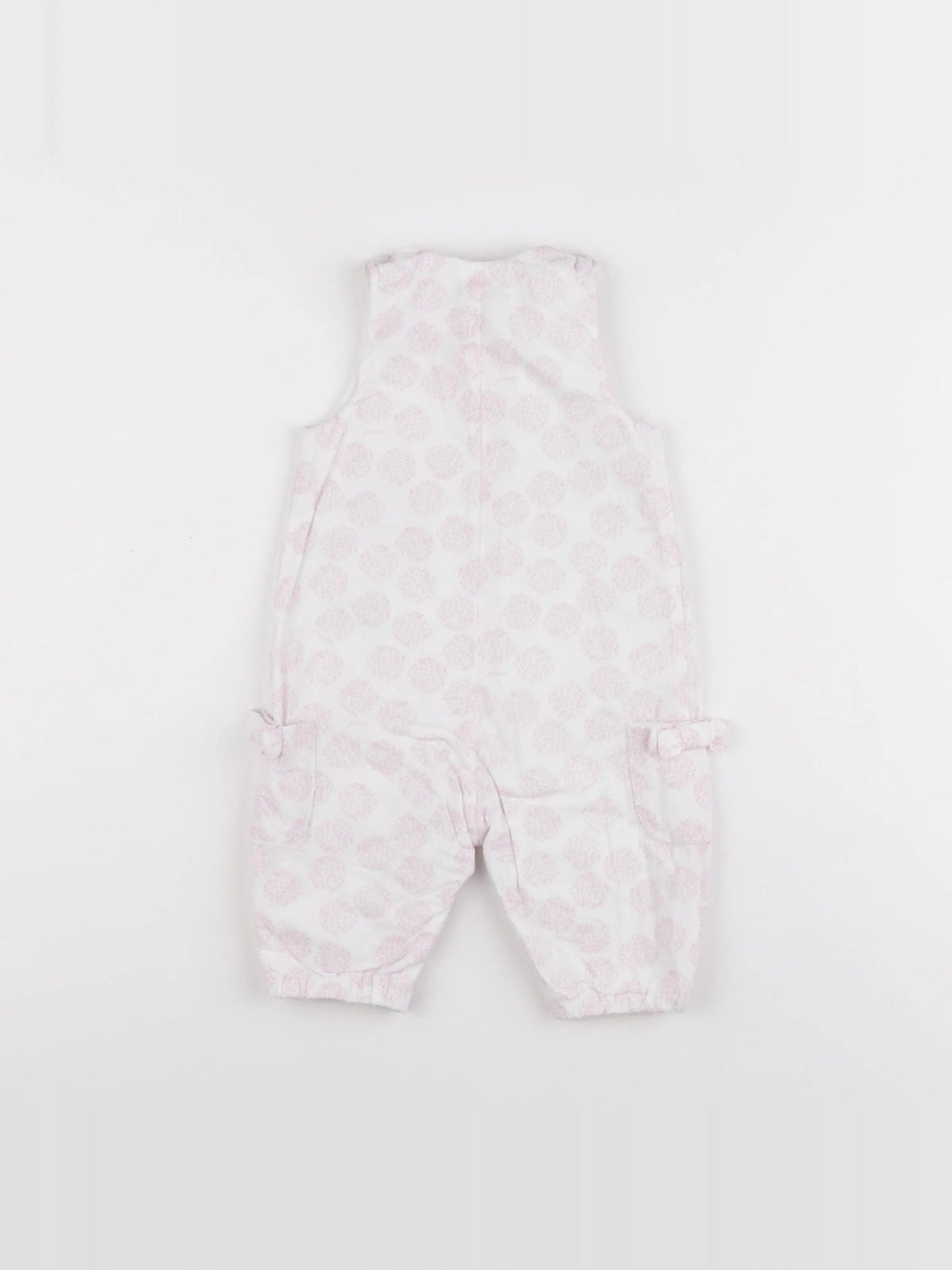 Jacadi - combinaison blanc, rose - 6 mois