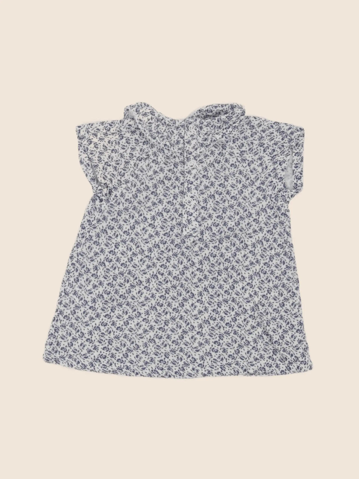 Petit Bateau - robe bleu - 3 mois