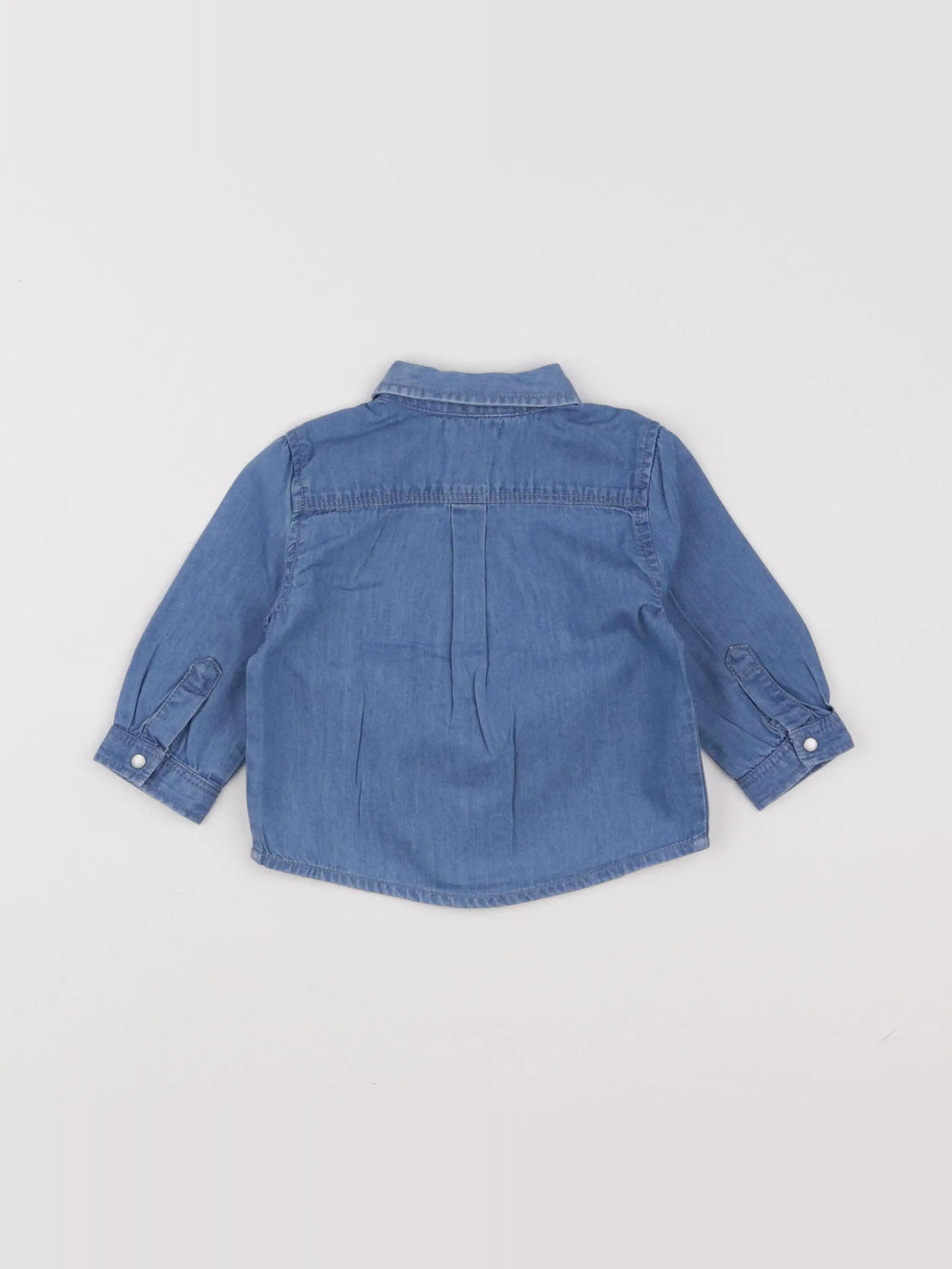 Boutchou - chemise bleu - 6 mois