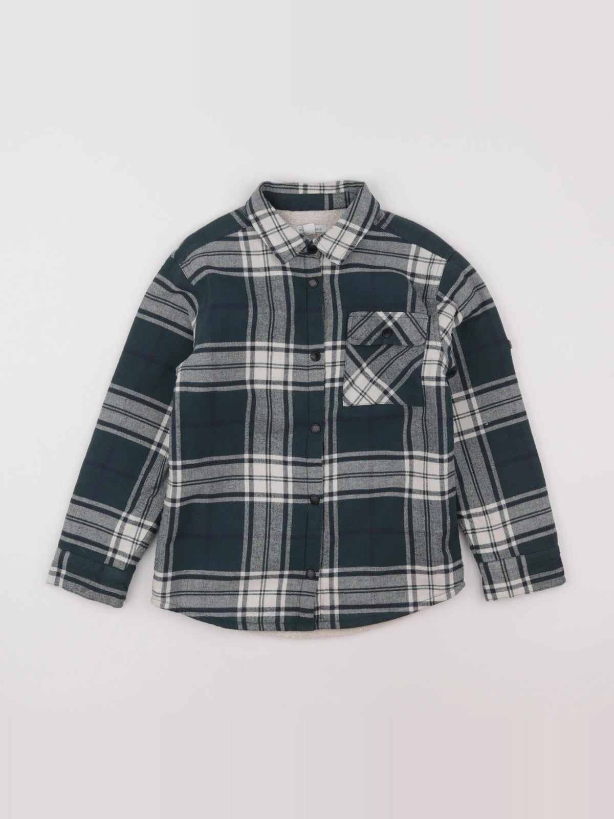 Vertbaudet - chemise vert - 8 ans